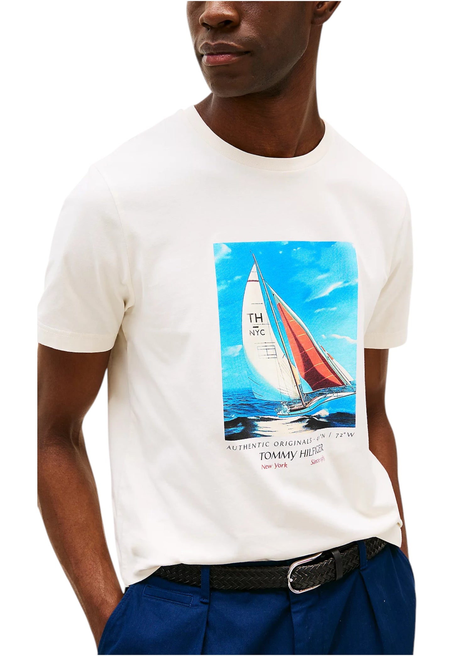 T-Shirt Manica Corta Uomo Tommy Hilfiger  Hilfiger Color Photo