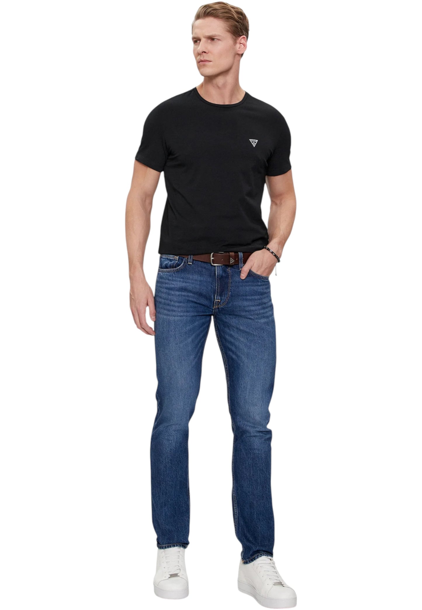 T-Shirt Manica Corta Uomo Guess 2Pack Caleb Hero Cnk U97G02KCD31