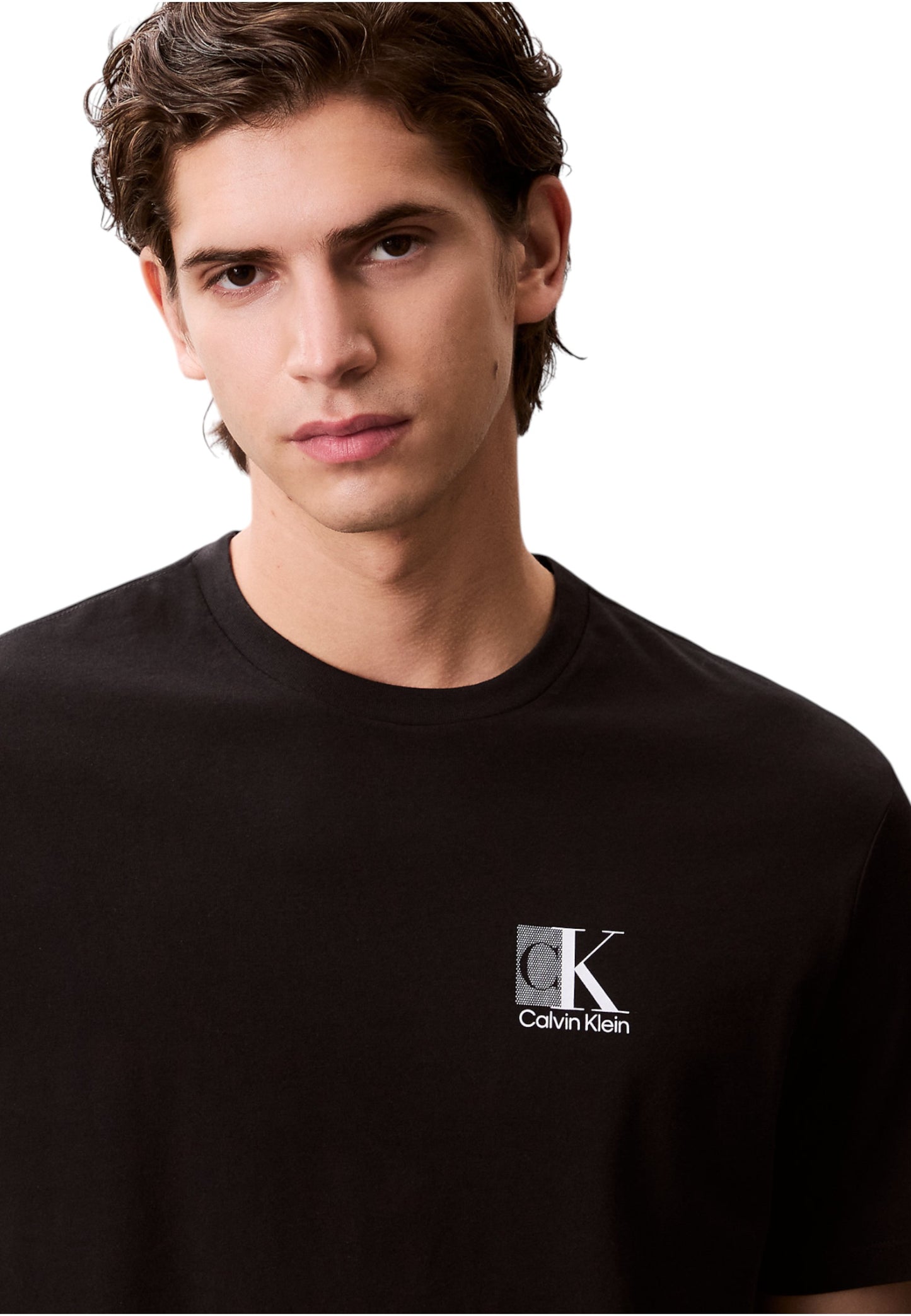 T-Shirt Manica Corta Uomo Calvin klein 30S Eu Sp Ck Abst LV04RC853G