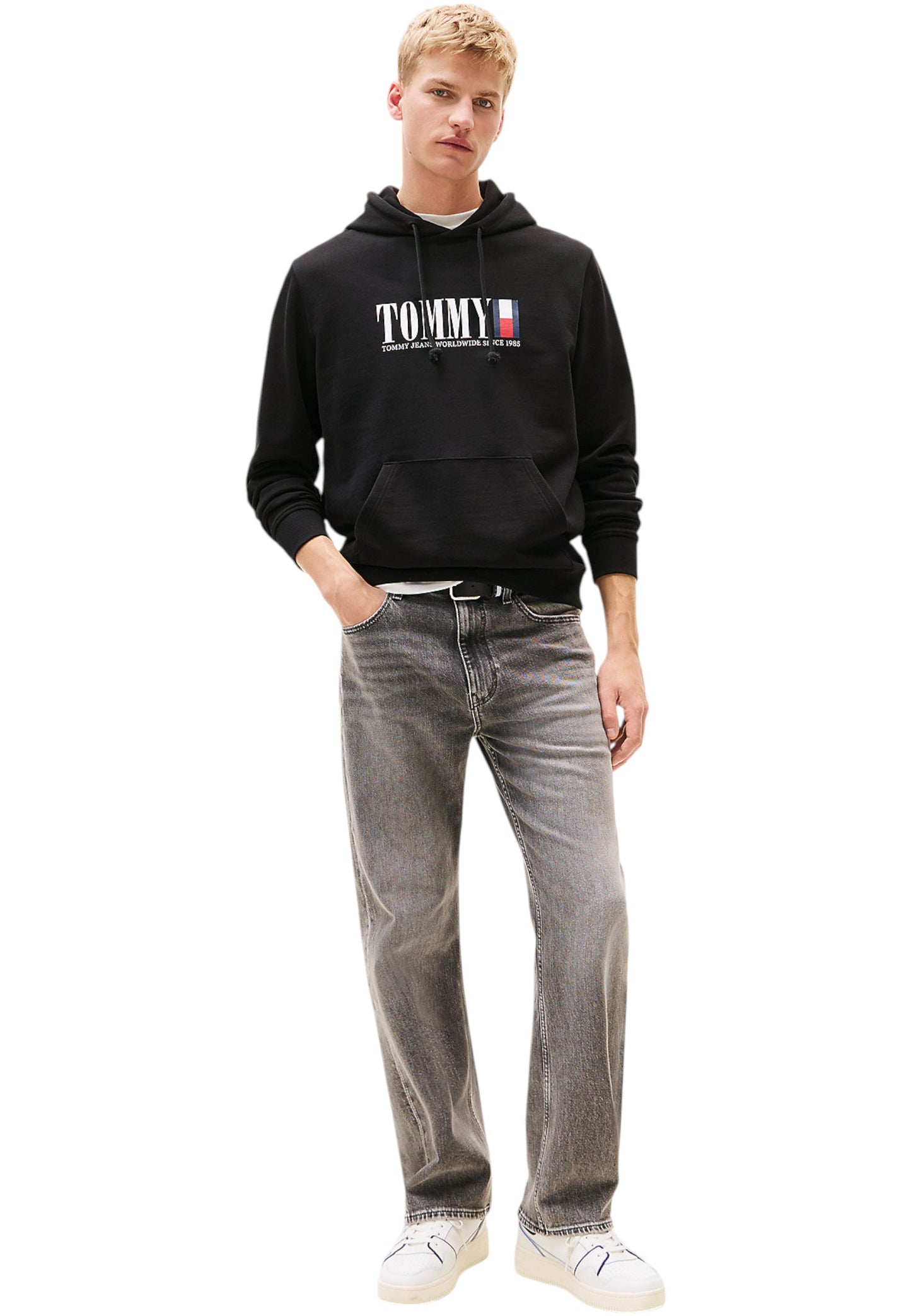 Felpa Con Cappuccio Uomo Tommy Jeans Tjm Regular Rwb Dna Graphic DM0DM22144