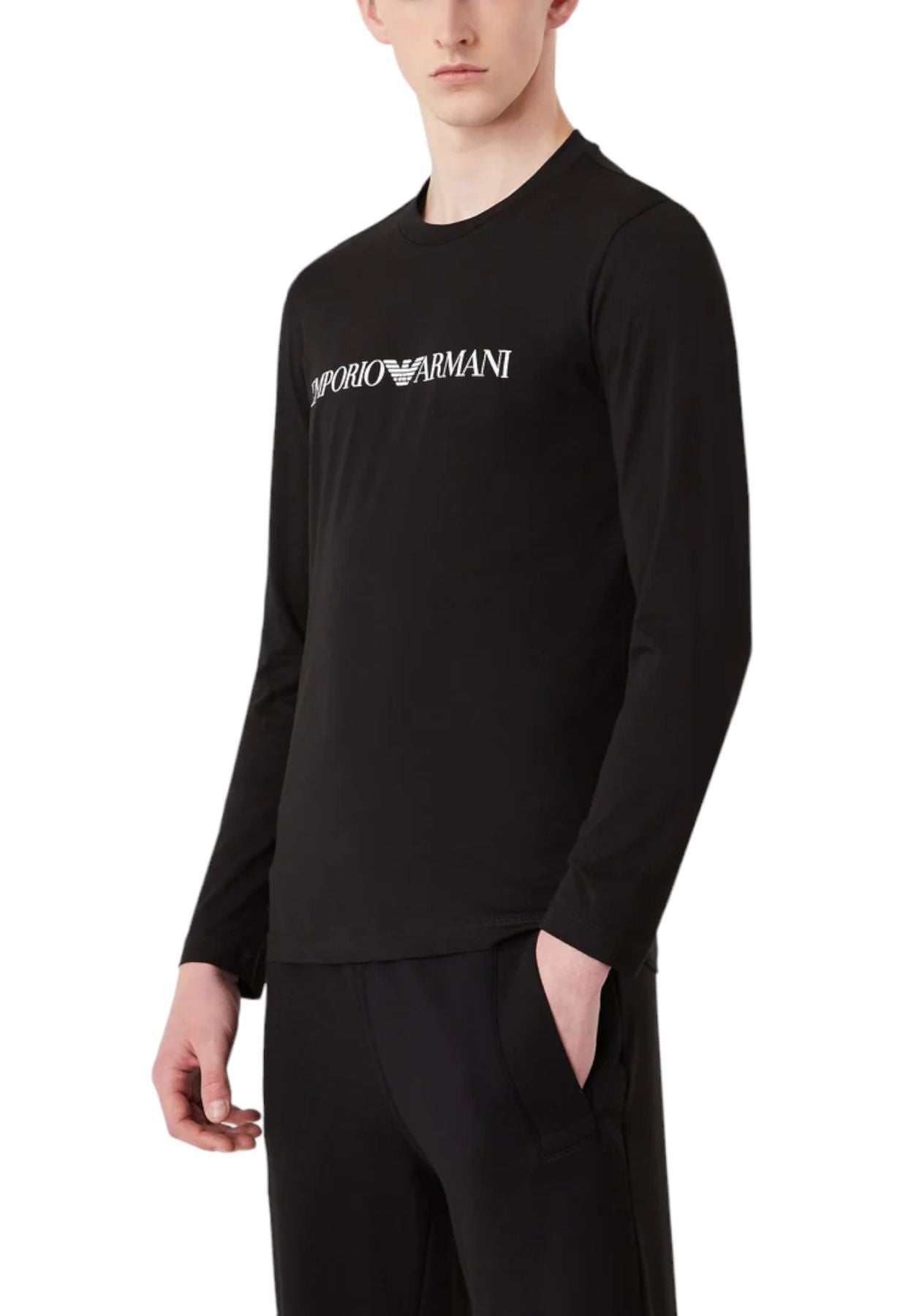 T-Shirt Manica lunga Uomo Emporio Armani Logo 8N1TN81JPZZ