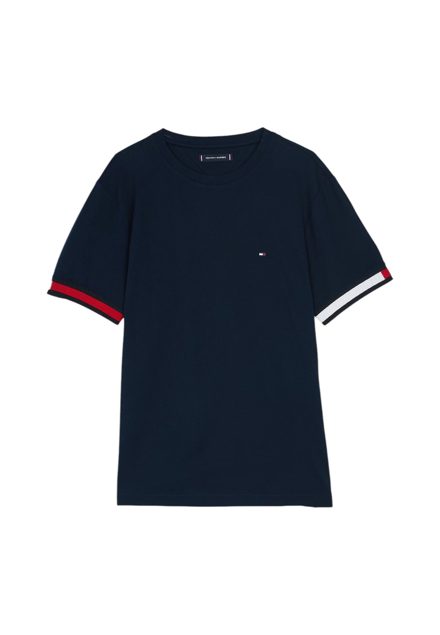 T-Shirt Manica Corta Uomo Tommy Hilfiger Global Stripe Flag C