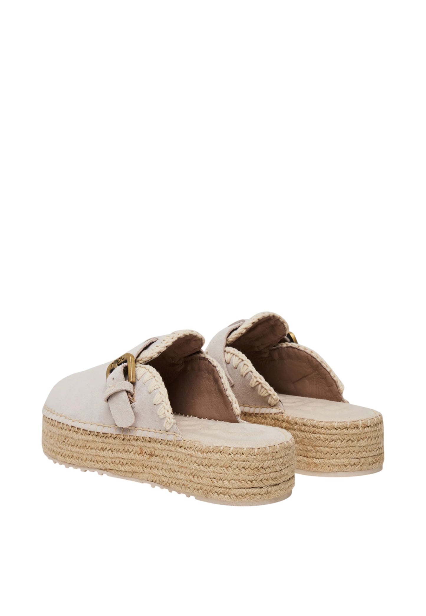 Sandali Donna Mou Jute clog plain suede