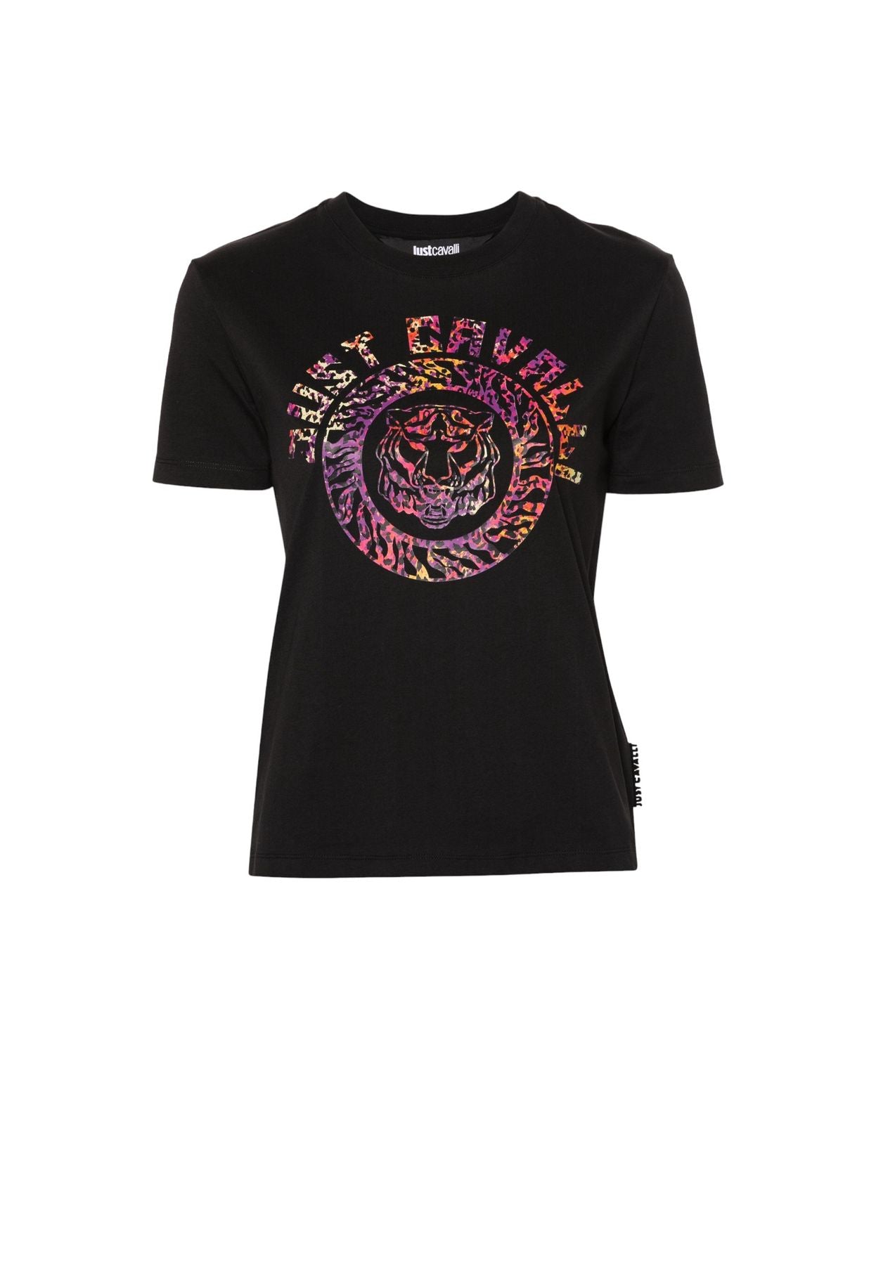 T-Shirt Manica Corta Donna Just Cavalli Tiger Emblem Leo 76PAHC08CJ600