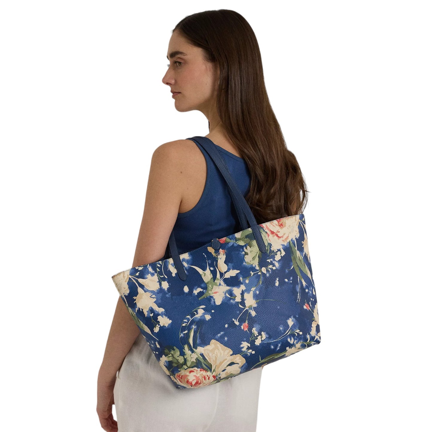 Borsa A Spalla Donna Lauren Ralph Lauren Reversibile Rvrsble Tote Tote Medium 4317953290