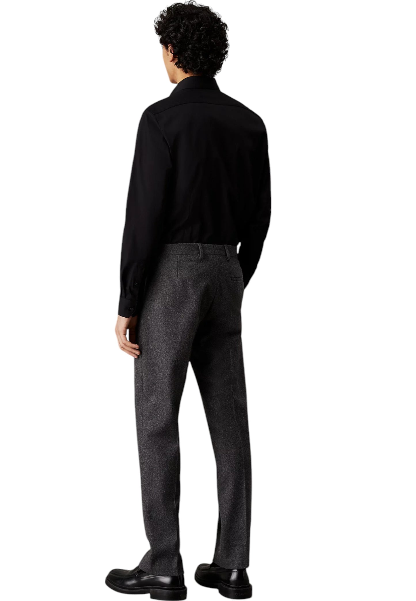 Camicia Manica lunga Uomo Calvin klein  Poplin Stretch Regular