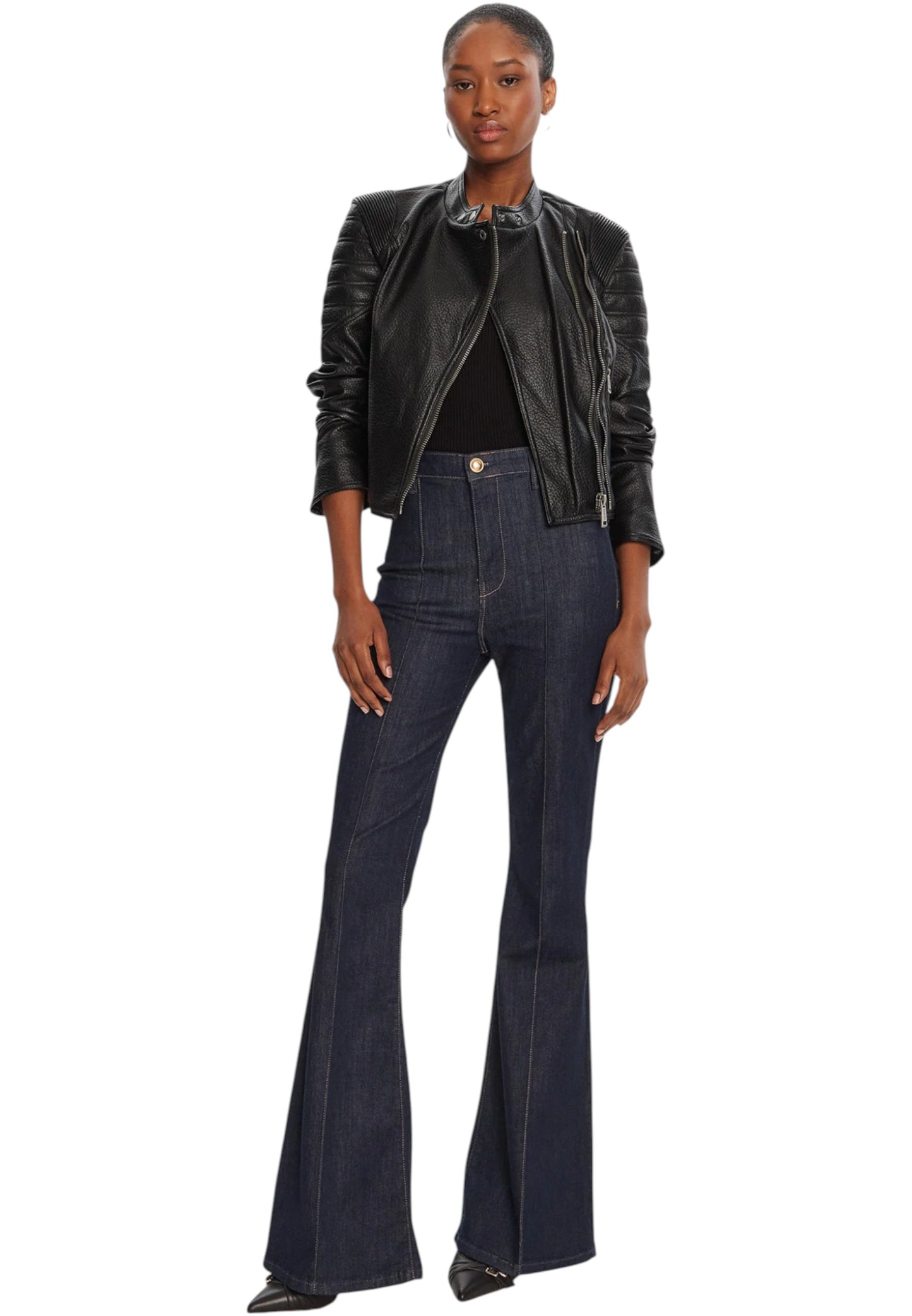 Giacca In Pelle Sintetica Donna Guess Stitched Jeannine W5YL19WHDS0