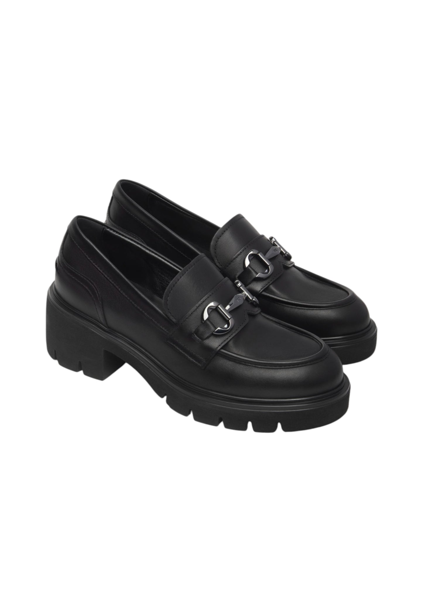 Mocassini Donna Nero Giardini Tacco 6 CM I513980D