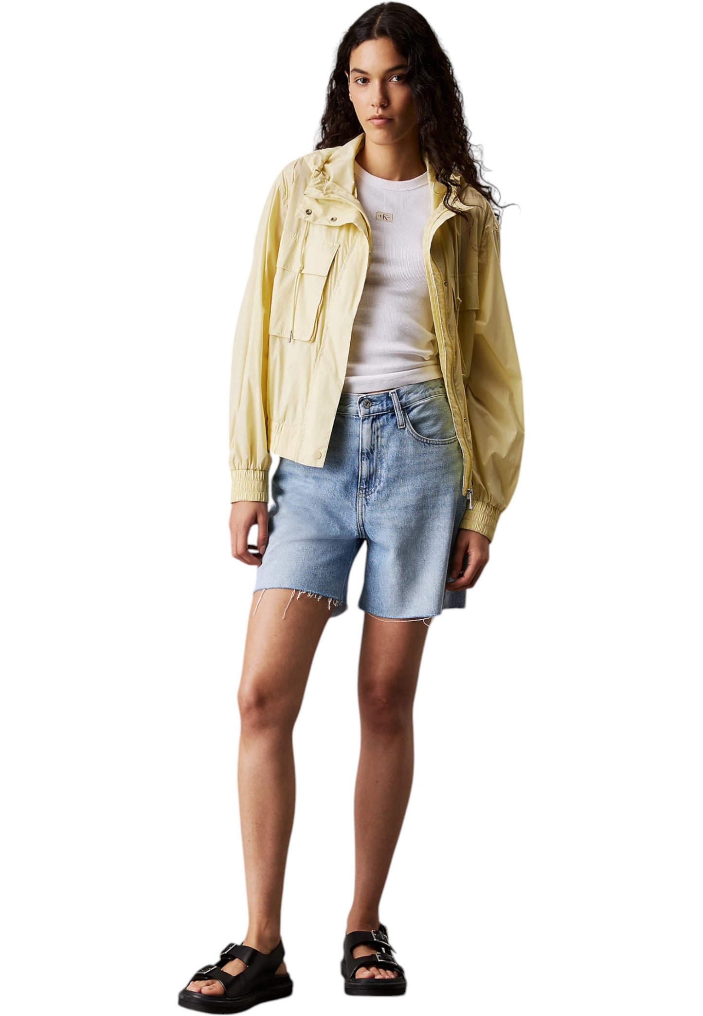 Top Donna Calvin klein Jeans Woven Label Rib