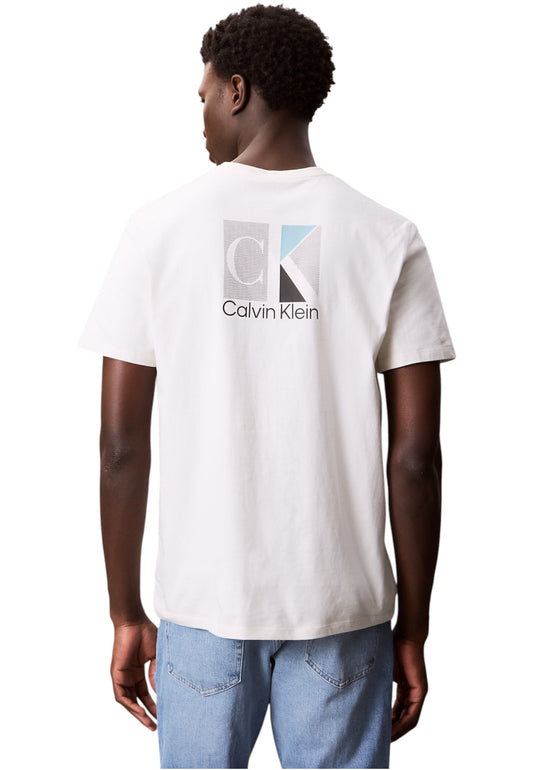 T-Shirt Manica Corta Uomo Calvin klein  30S Eu Sp Ck Abst LV04RC853G