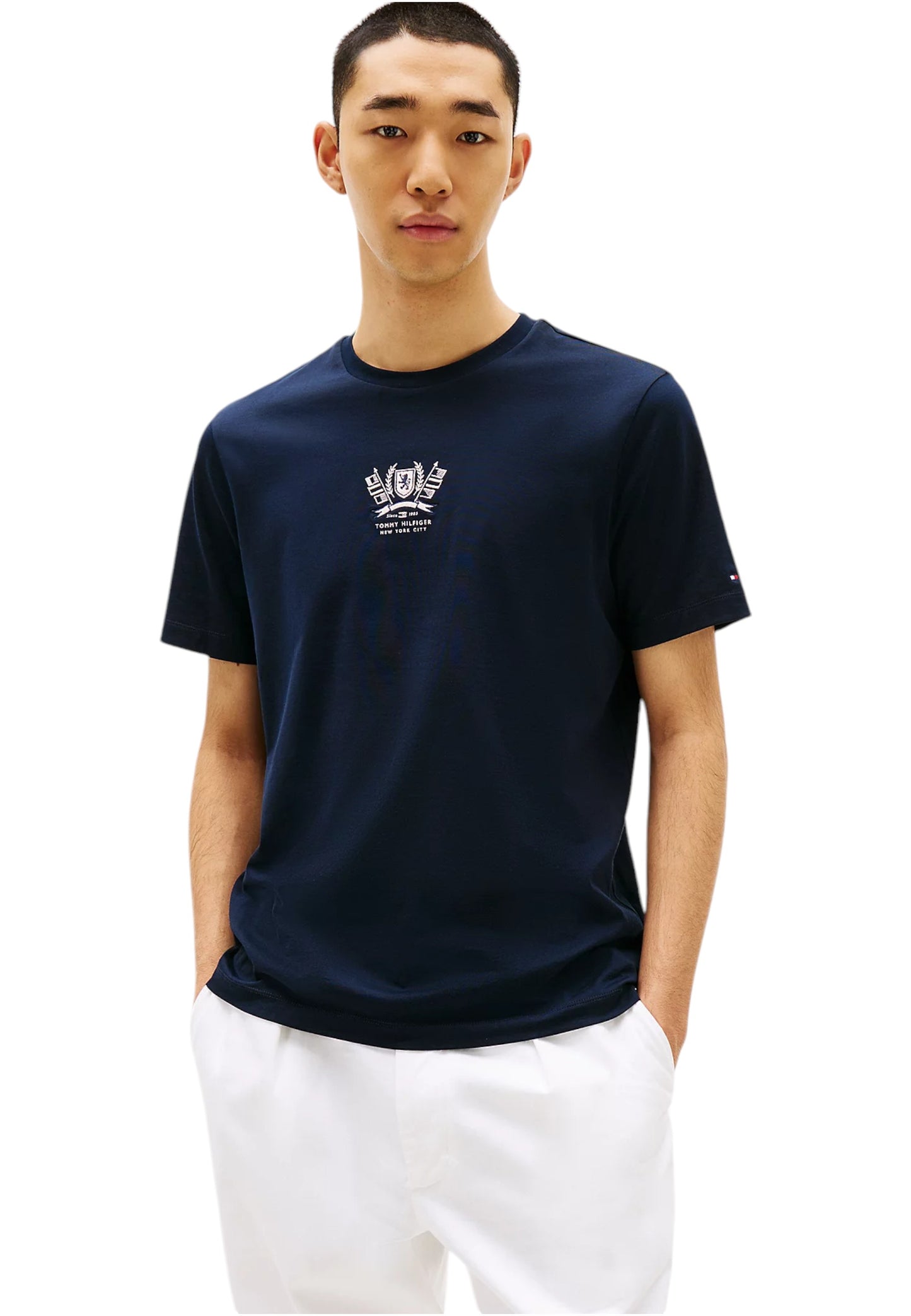 T-Shirt Manica Corta Uomo Tommy Hilfiger  Hilfiger Crest Embro