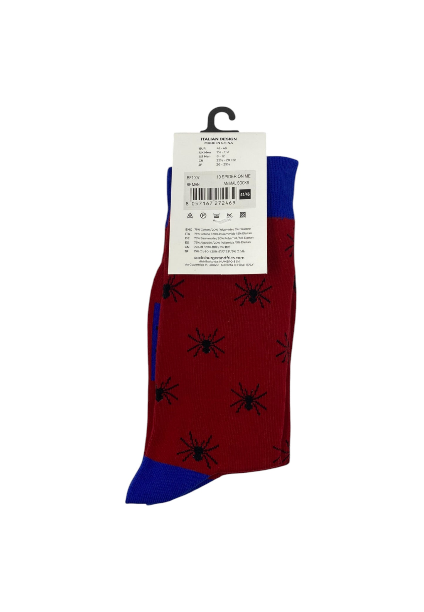 Calze Uomo Sun68 Spider On Me Animal Socks BF1007