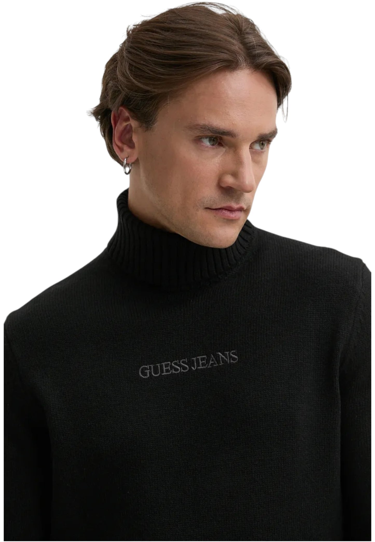 Maglione Collo Alto Uomo Guess Gj Guess J Emb Gj Ls Tn Guess J Emb Swtr M5BR58Z0561