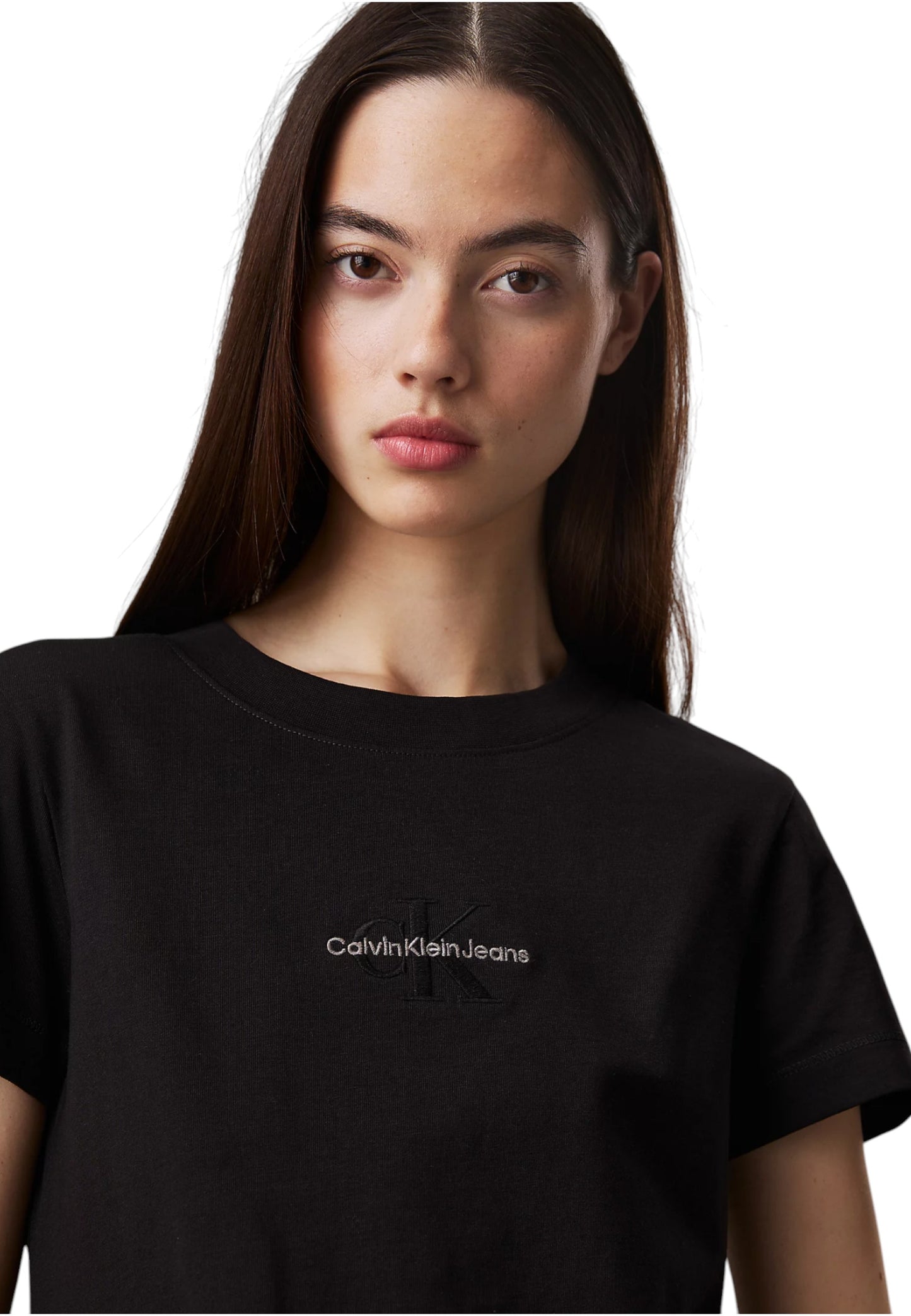 T-Shirt Manica Corta Donna Calvin klein Jeans  Monologo Slim