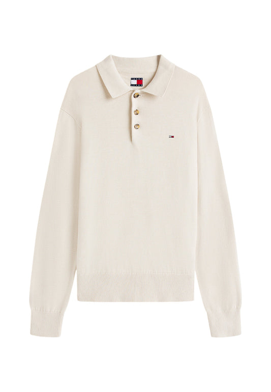 Polo Manica lunga Uomo Tommy Jeans In Maglia Tjm Slim Essential DM0DM20304