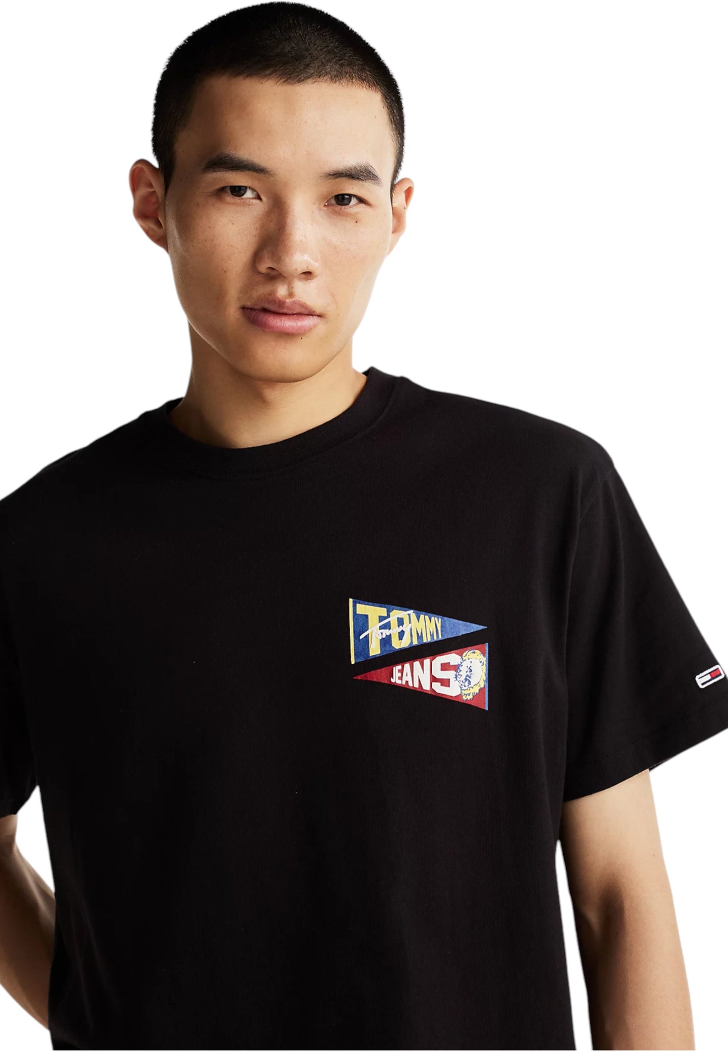 T-Shirt Manica Corta Uomo Tommy Jeans Tjm Rlx Uni Flag Tig