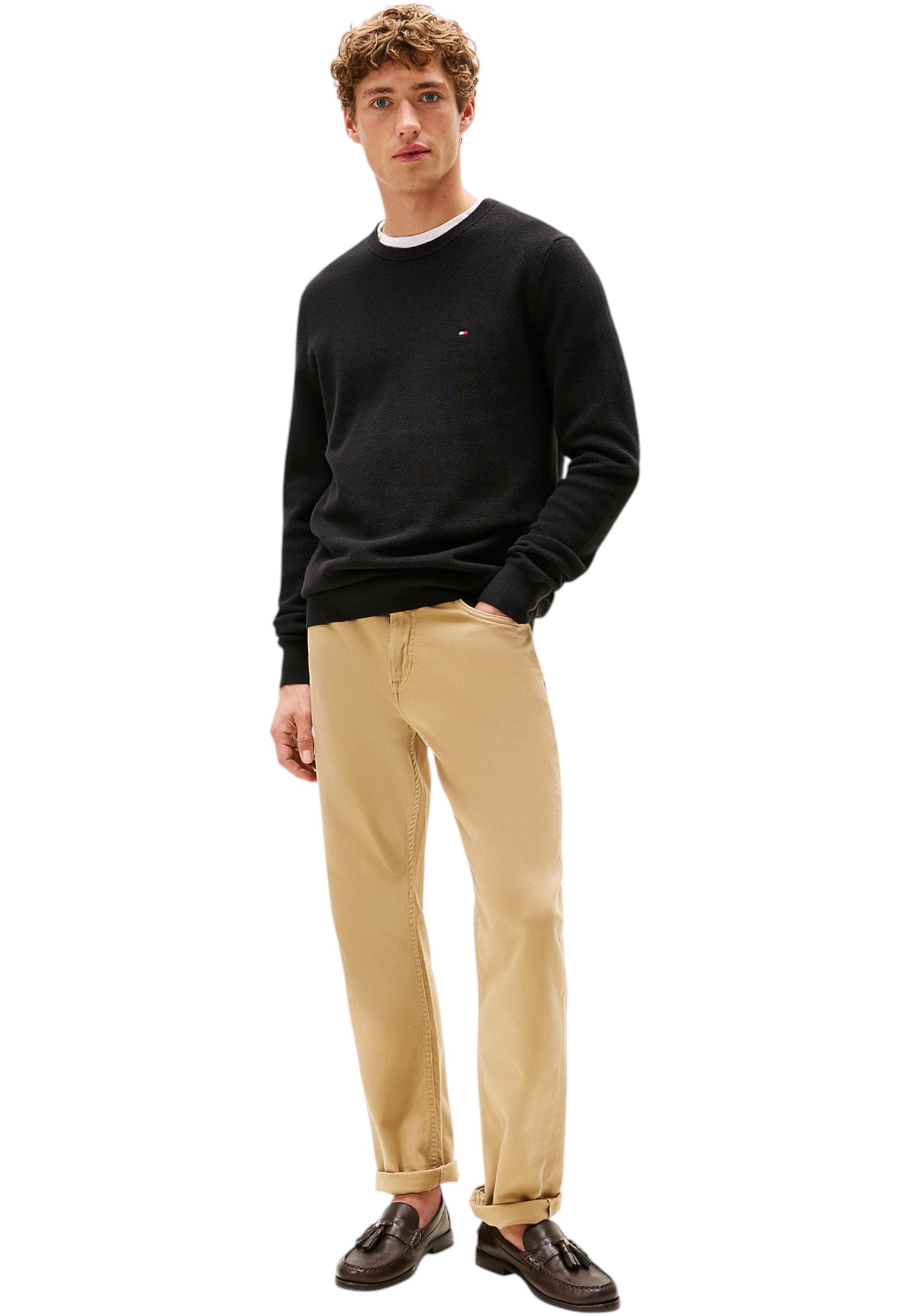 Maglione A Girocollo Uomo Tommy Hilfiger  Essential Structure MW0MW36347