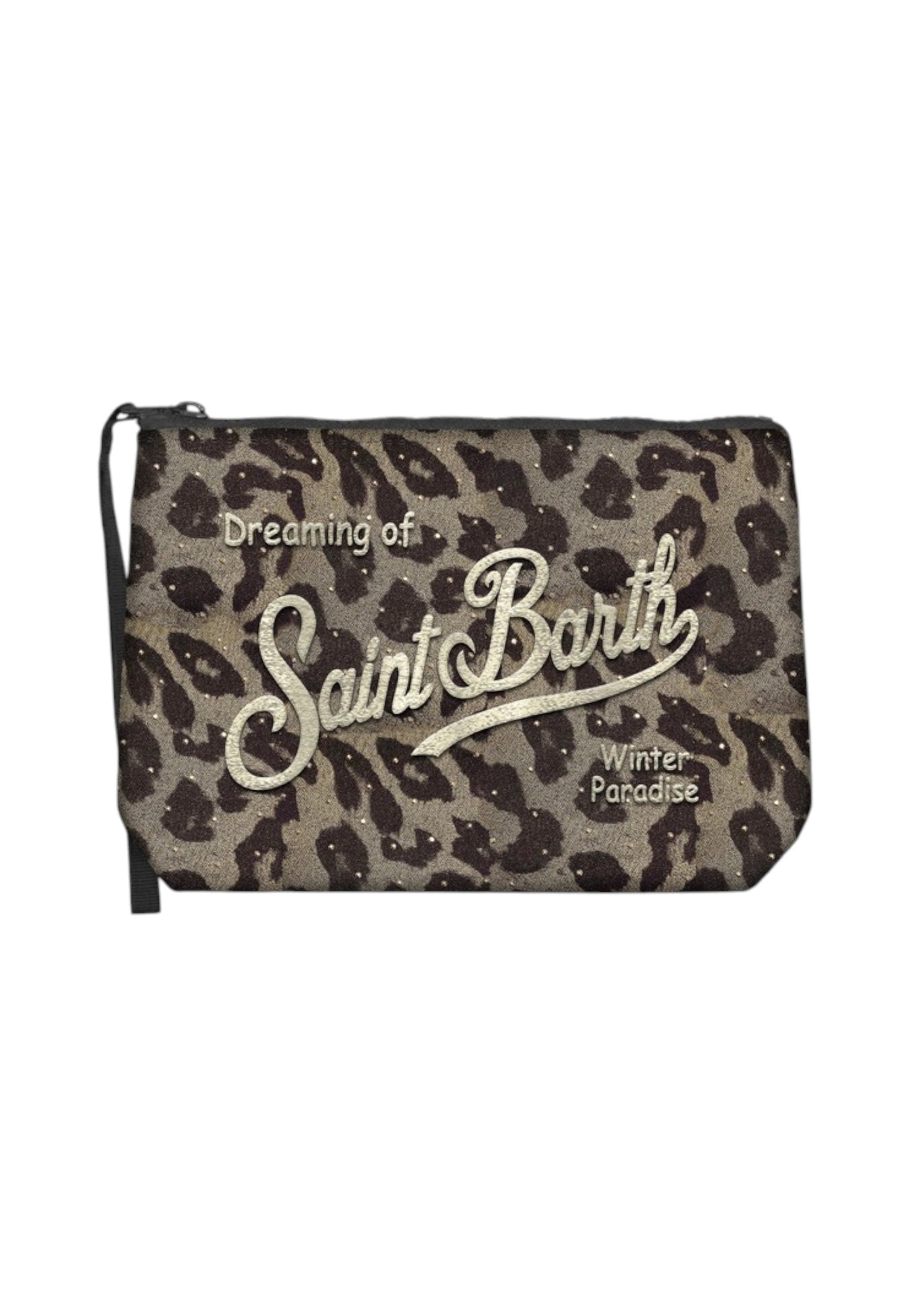 Pochette Unisex Mc2 Saint Barth Animalier Or Strass Embroidery Aline Silk ALI0029