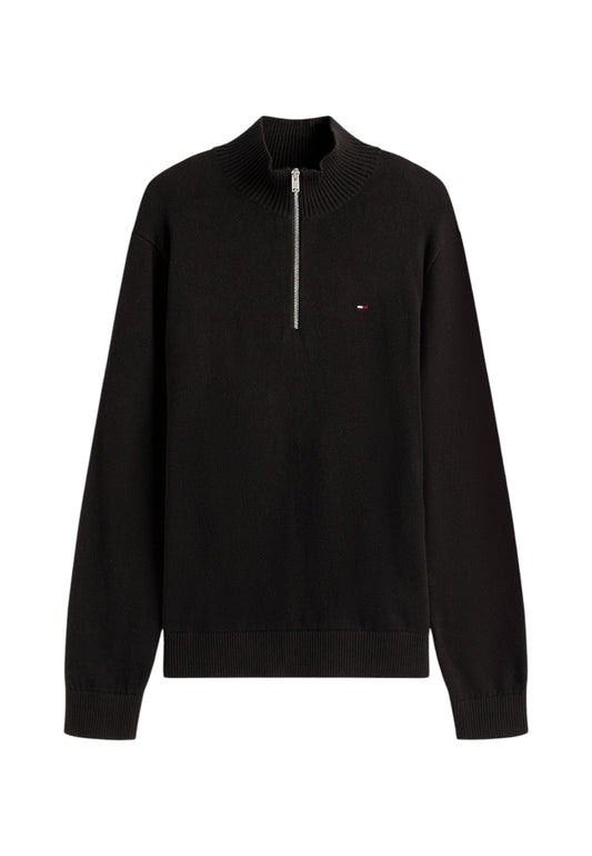Maglione Collo Alto Uomo Tommy Jeans Con Mezza Zip Tjm Slm Essential Light DM0DM21654