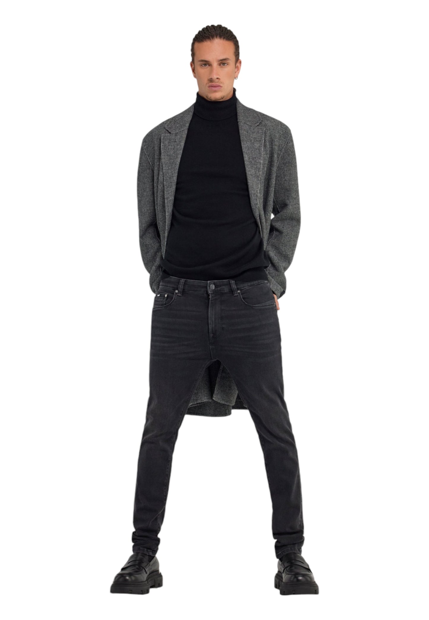 Jeans Uomo Gas Skinny Fit Sax Zip Plus 351598021138
