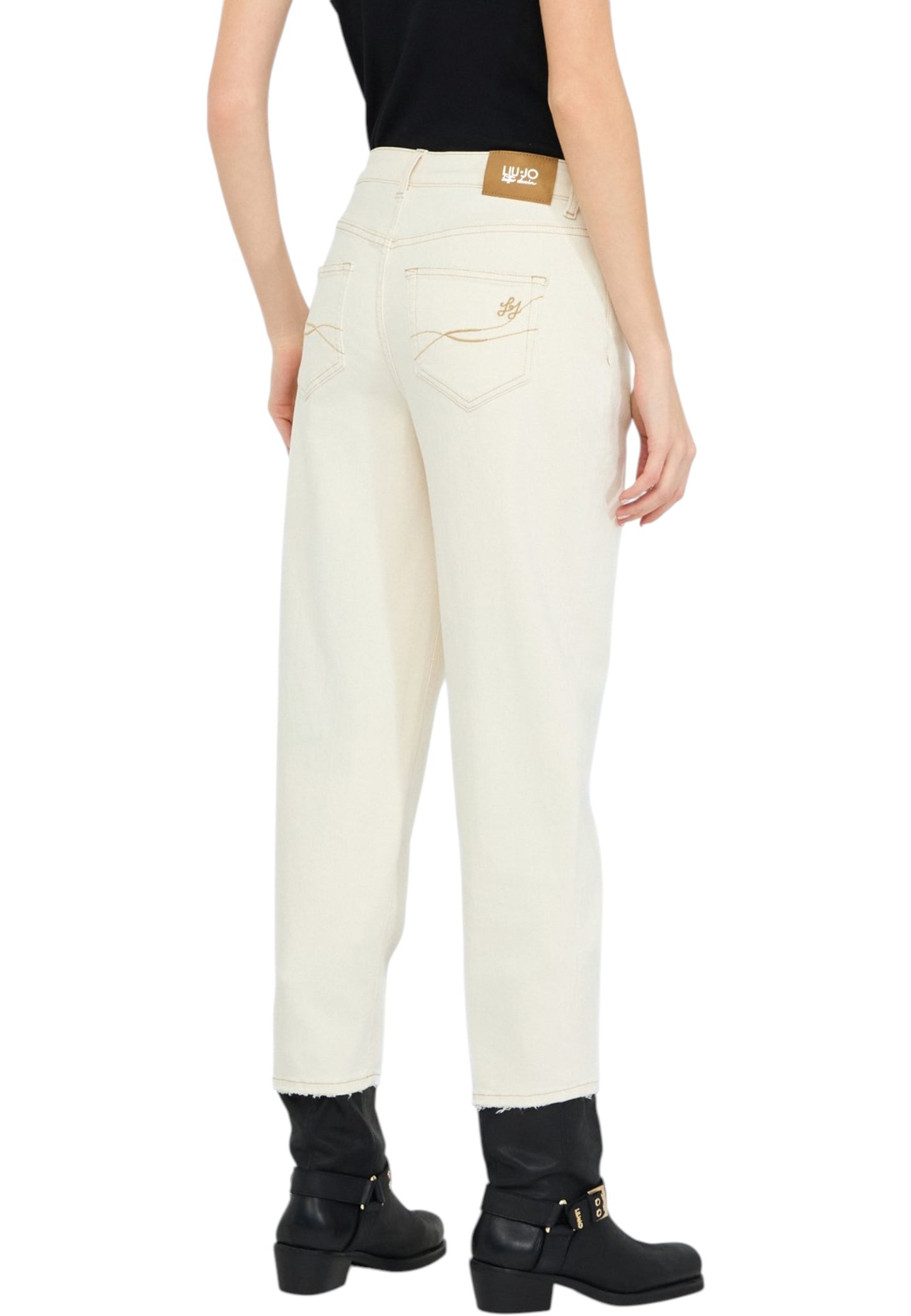 Pantaloni Carrot Fit Donna Liu Jo Vita Alta UF5135TS053