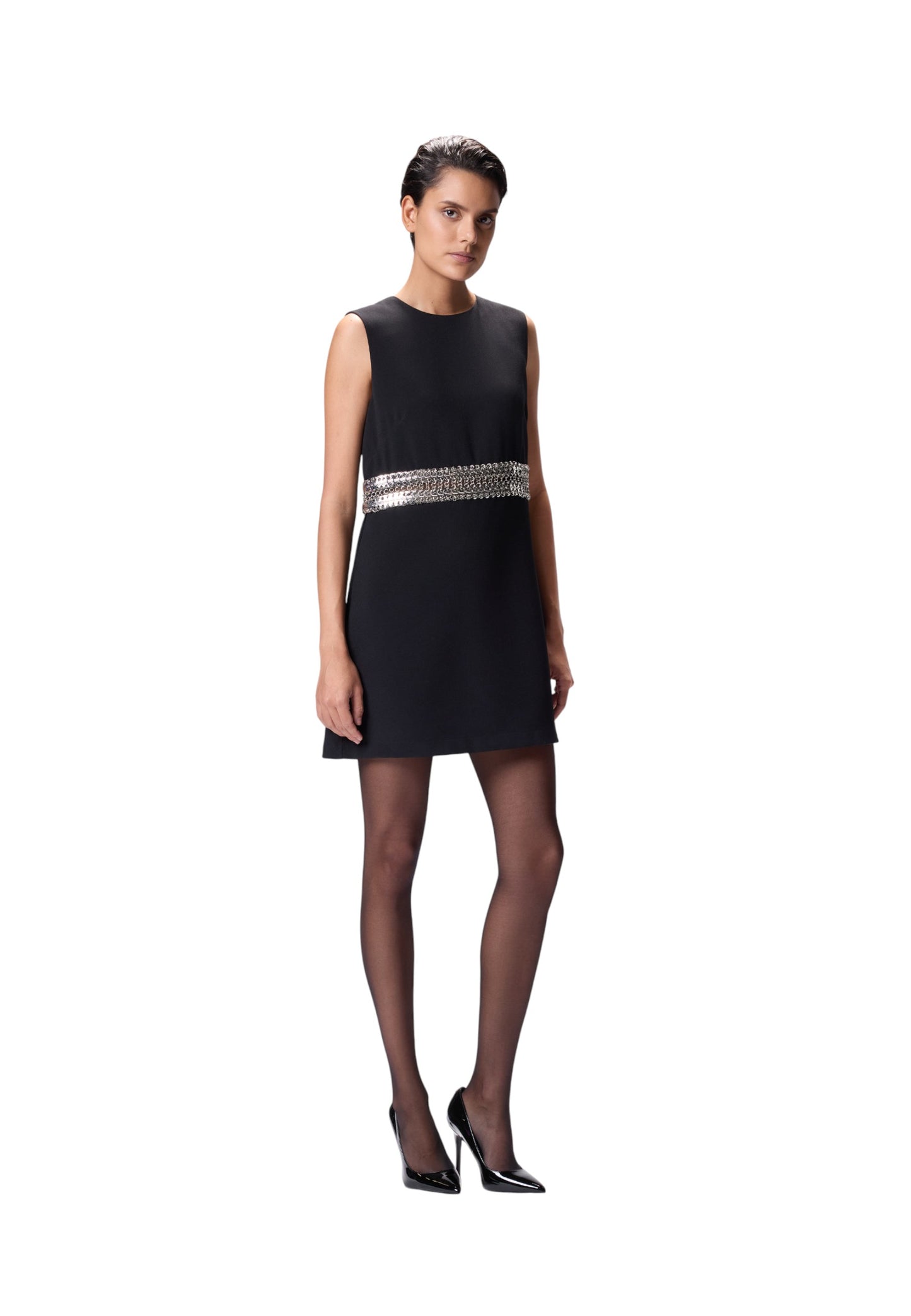 Vestito Corto Donna Pinko In Crepe Con Ricamo Amalur 105956A2YH