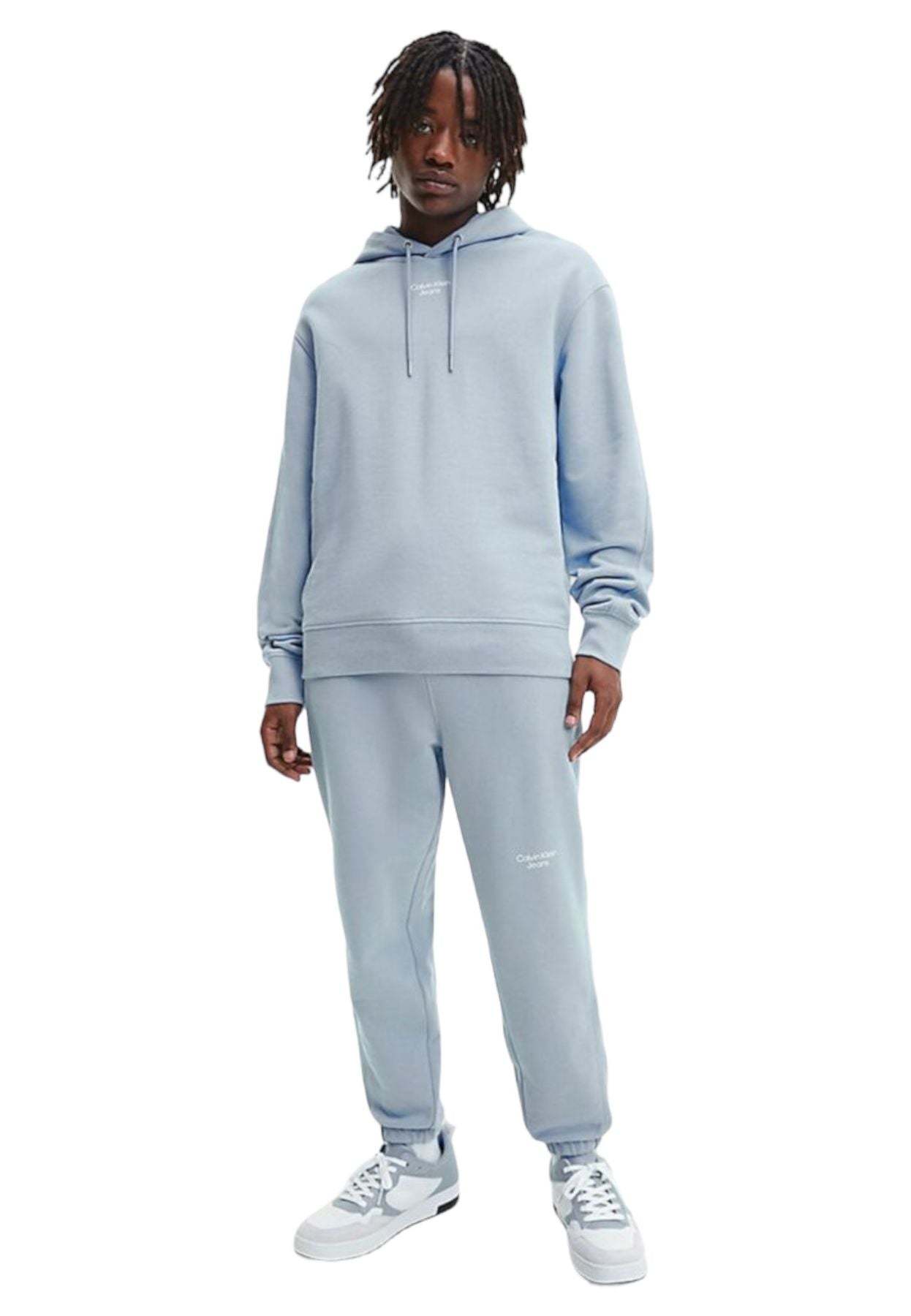 Felpa Con Cappuccio Uomo Calvin klein Jeans Stacked Logo J30J320604