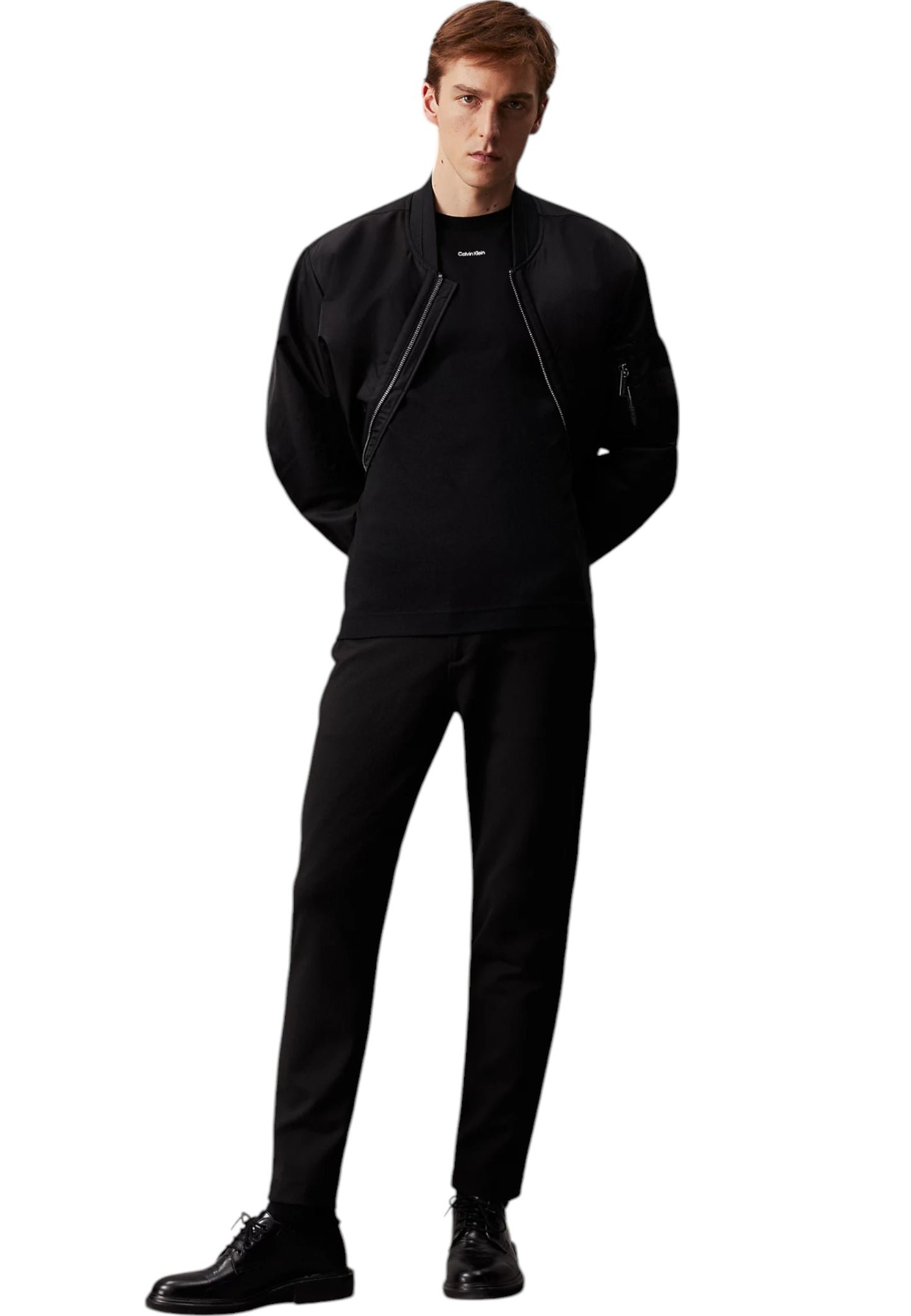 T-Shirt Manica Corta Uomo Calvin klein  Nano Logo Interlock