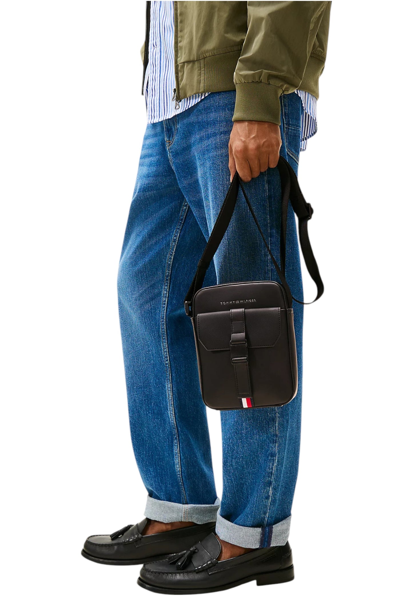 Borsa A Tracolla Uomo Tommy Hilfiger Mini Reporter Th Foundation AM0AM13479