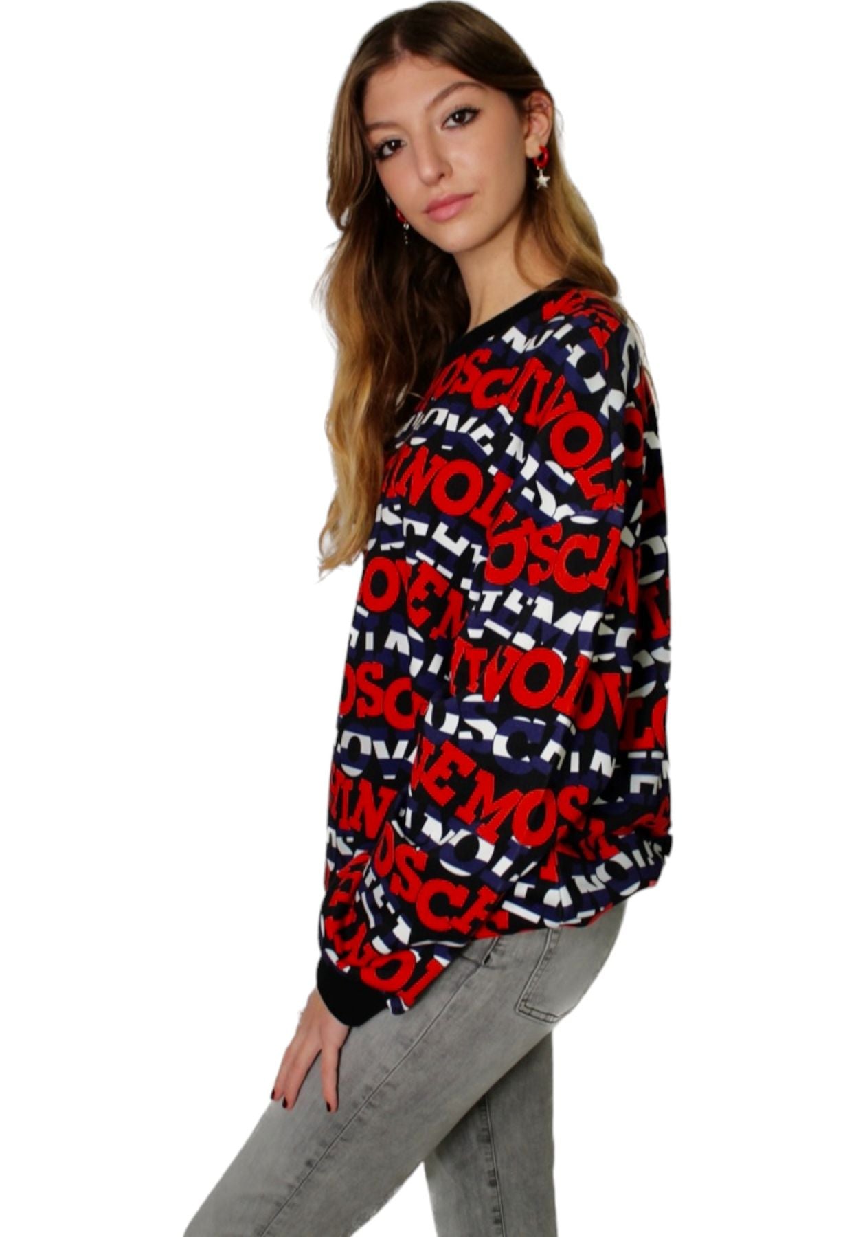 Felpa A Girocollo Donna Love Moschino W648500M44330