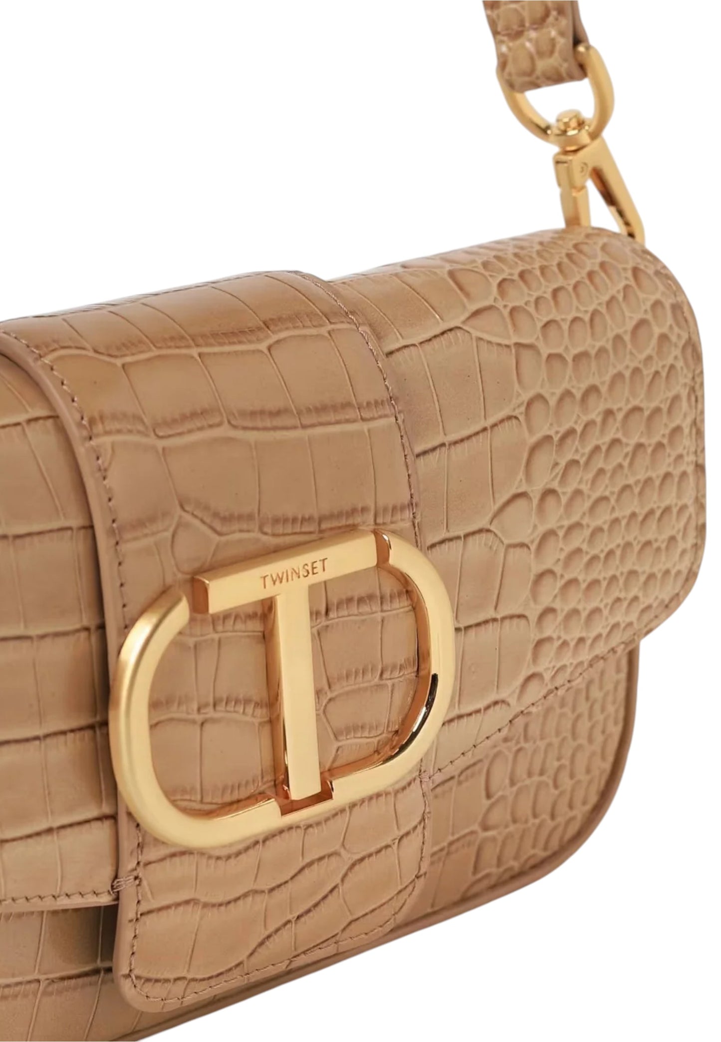 Borsa A Tracolla Donna Twinset Piccola In Pelle A Stampa Cocco Amie 242TB7121