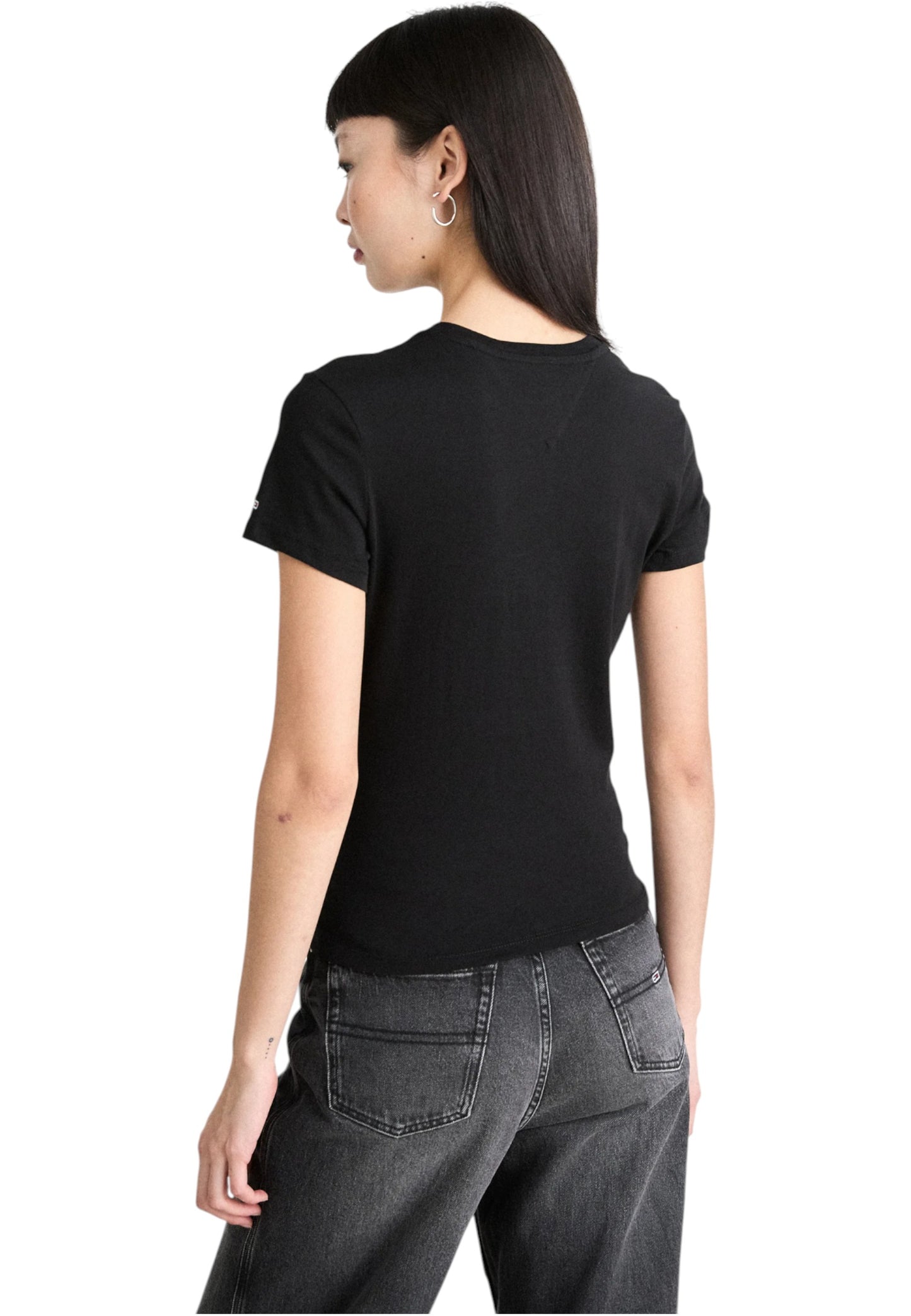 T-Shirt Manica Corta Donna Tommy Jeans  Tjw Slim Essential L