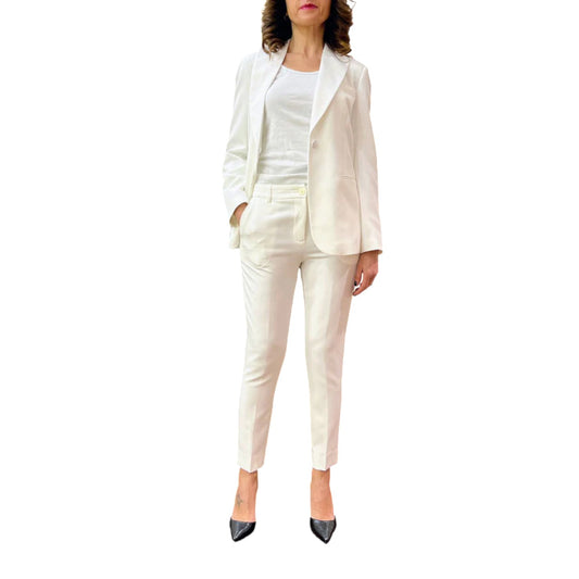 Abito Completo Donna White Wise Tailleur WW28425