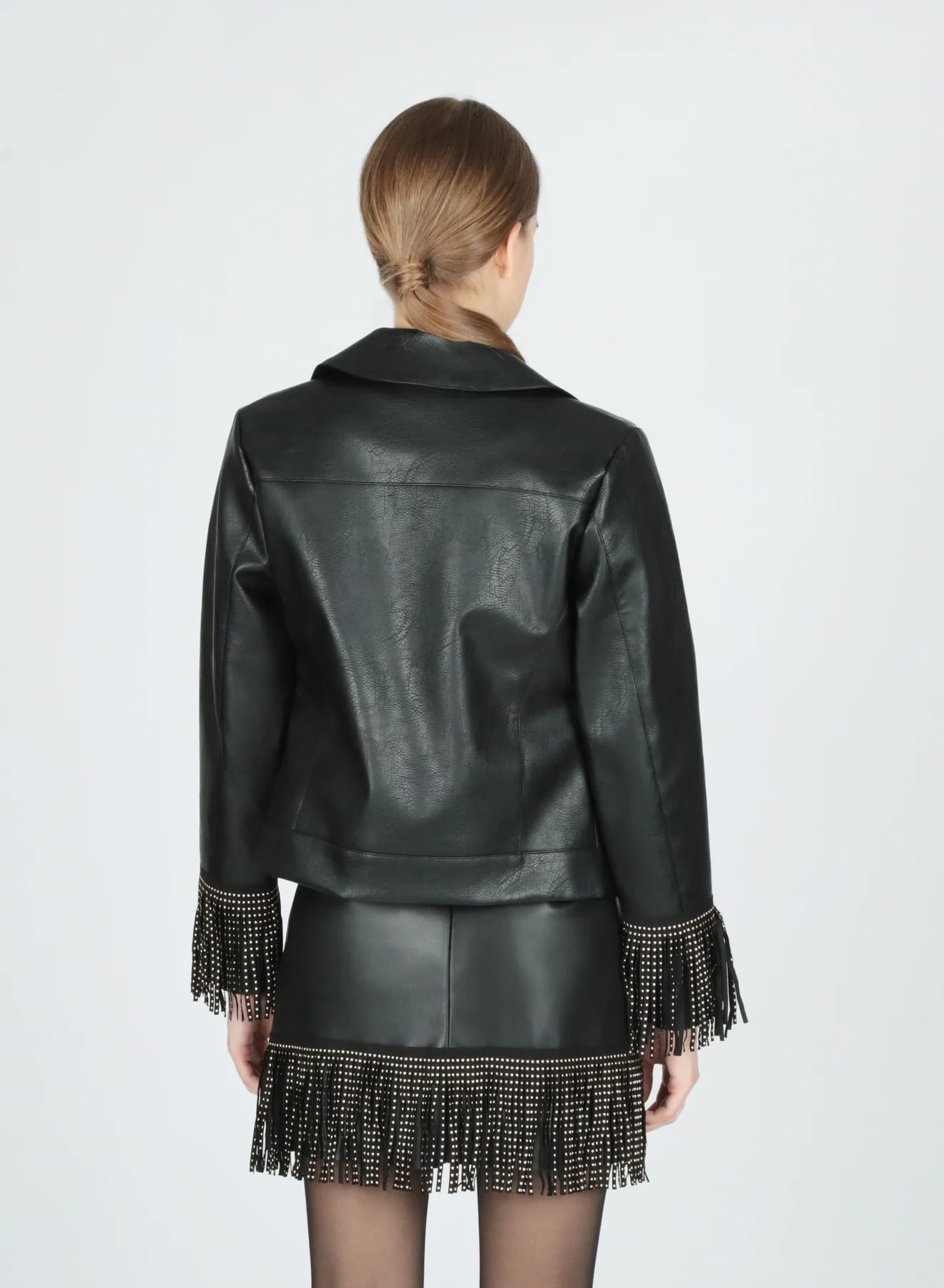 Giacca In Pelle Sintetica Donna Le Volière WW22C109
