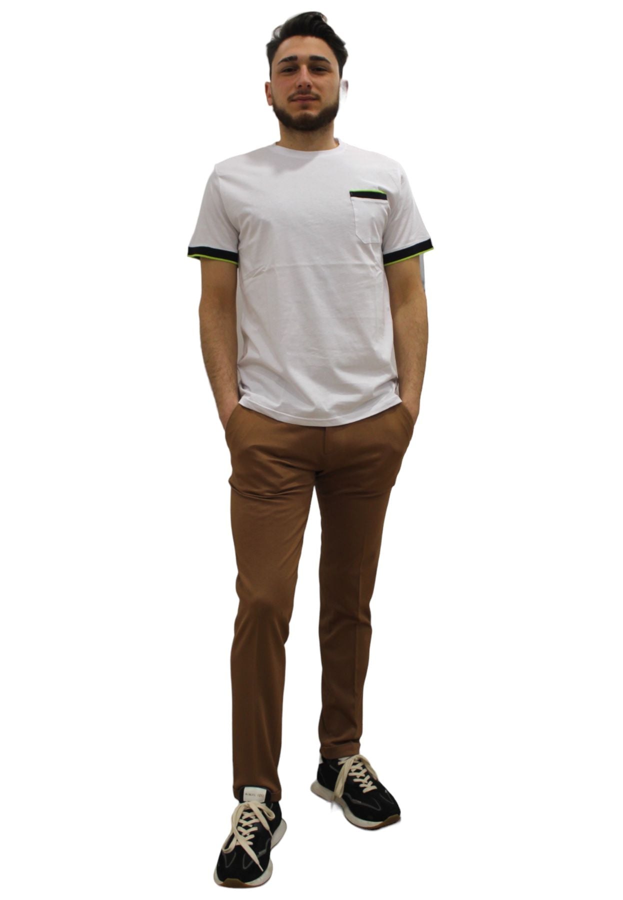 T-Shirt Manica Corta Uomo QB24 Akir Real Tsh Dritta CFC0110877003