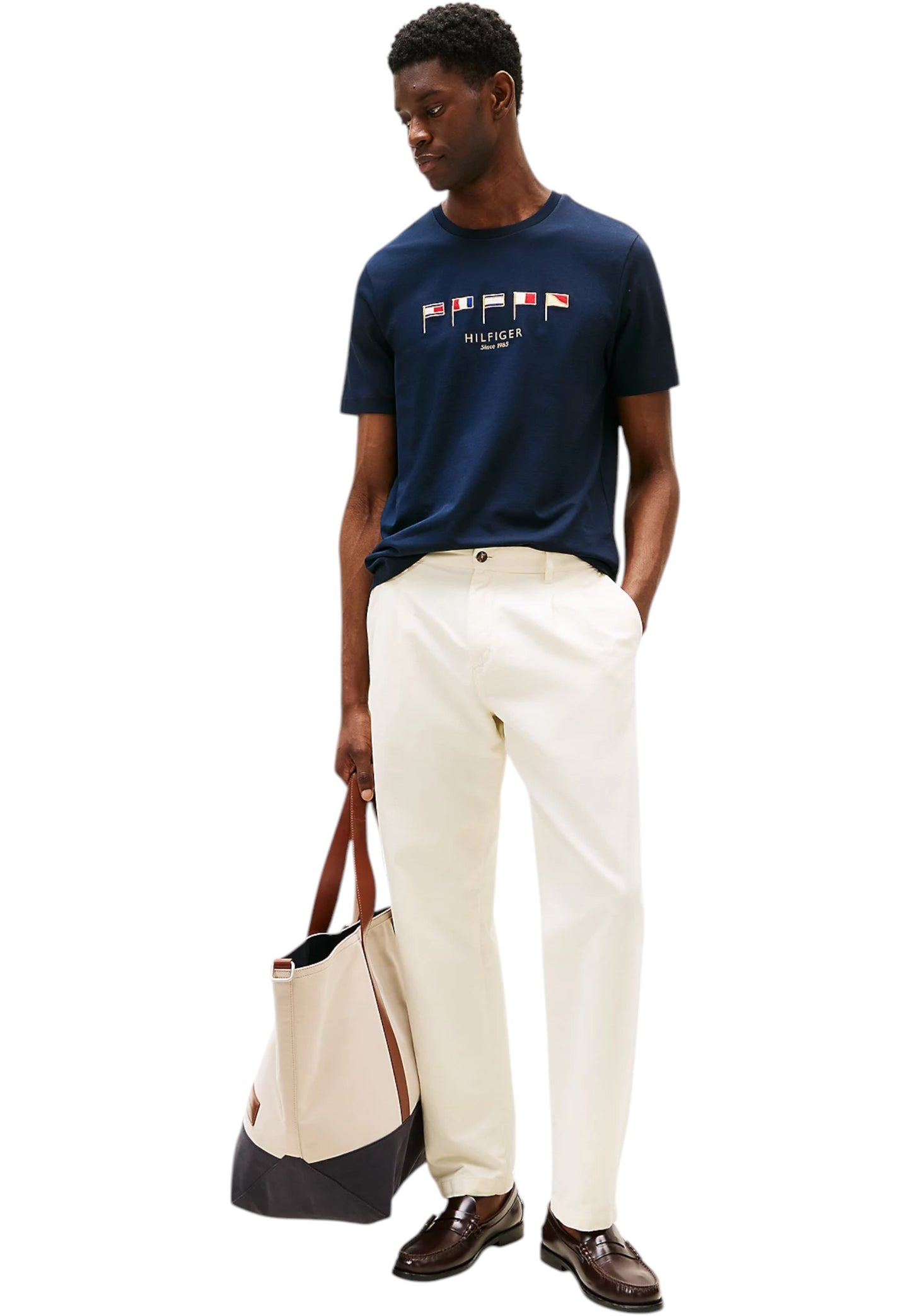 T-Shirt Manica Corta Uomo Tommy Hilfiger  Hilfiger Multi Flags