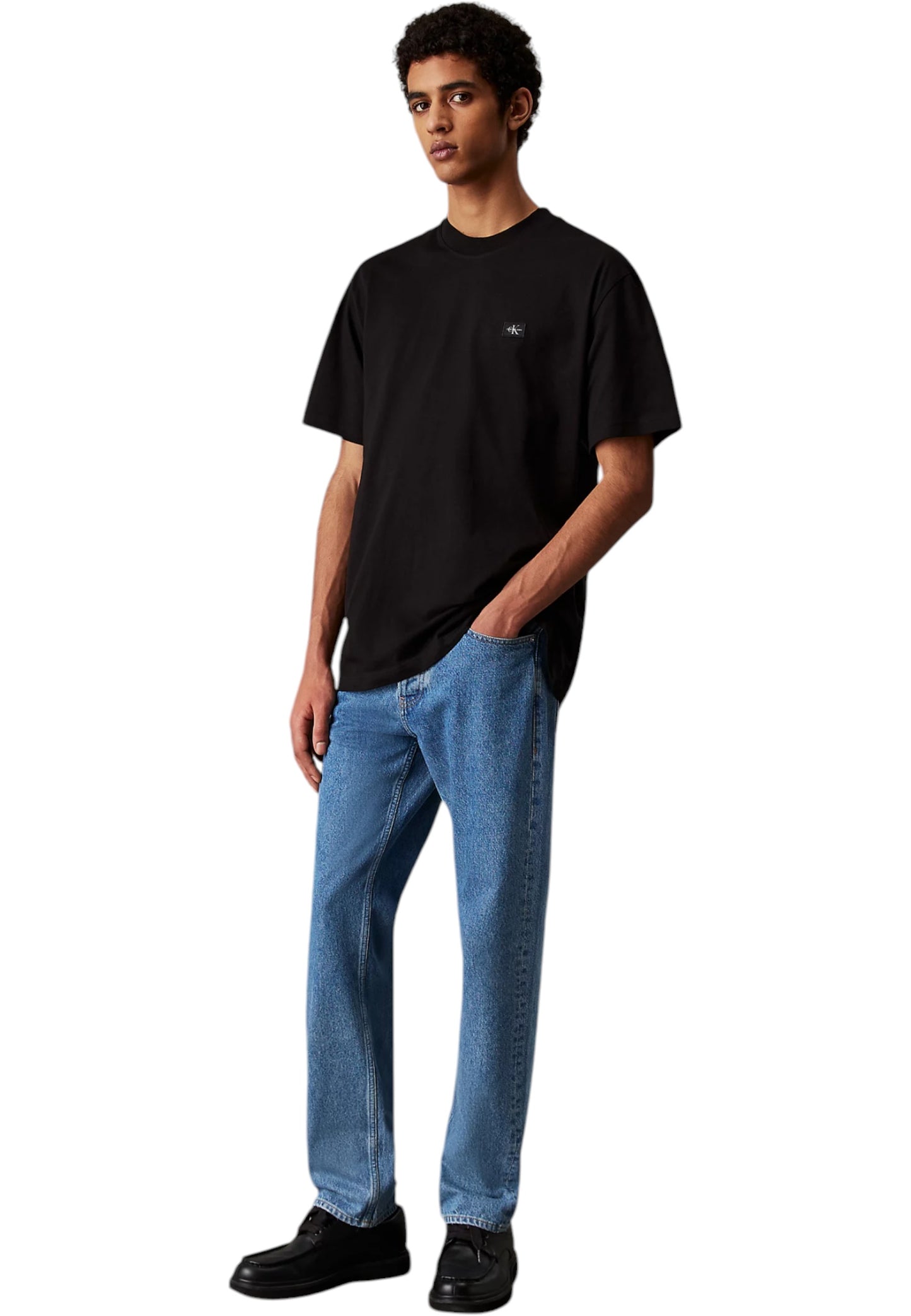 T-Shirt Manica Corta Uomo Calvin klein Jeans  Woven Label Relaxed