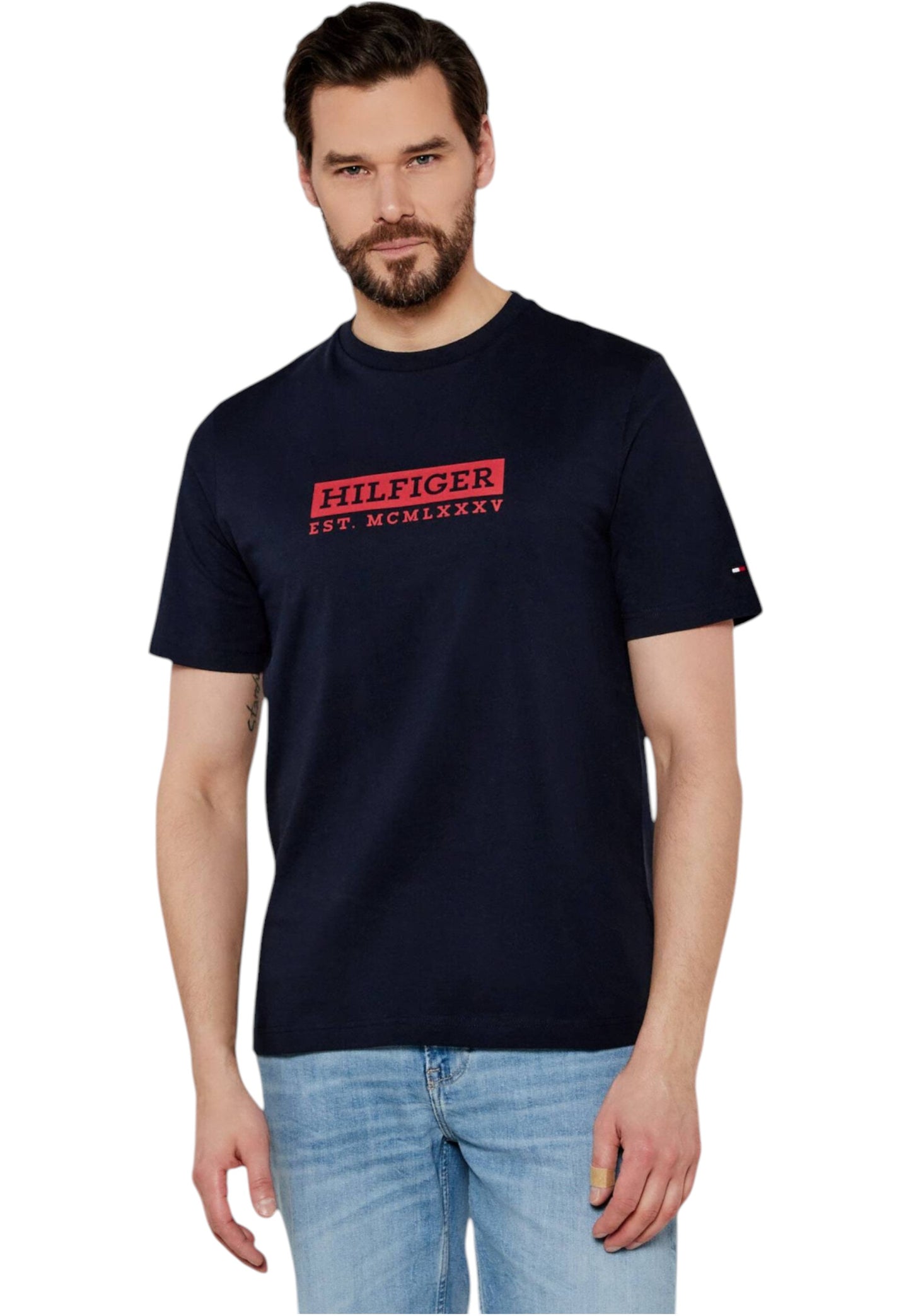 T-Shirt Manica Corta Uomo Tommy Hilfiger Colour To Colour Graphic