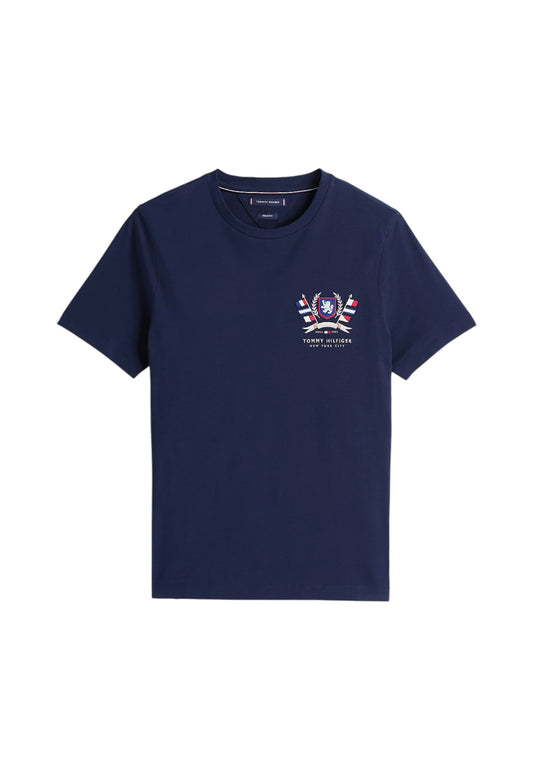 T-Shirt Manica Corta Uomo Tommy Hilfiger  Hilfiger Colour Crest