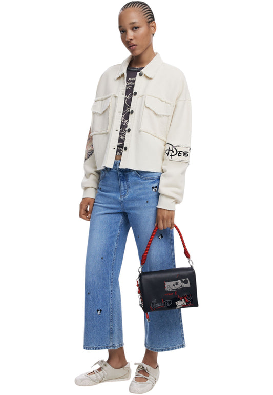 Borsa A Spalla Donna Desigual Mickey Rock Dortmund Flap 25WAXP19