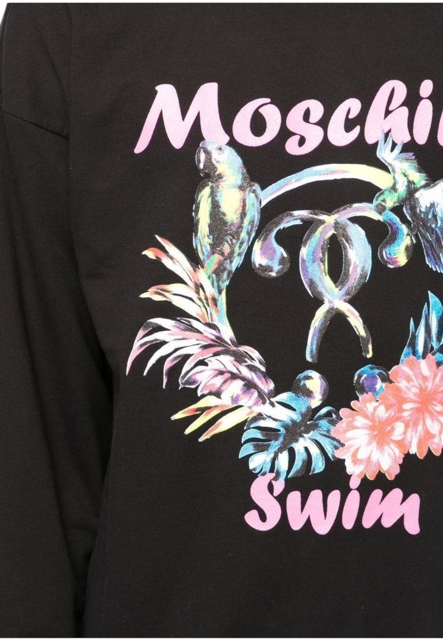 Felpa A Girocollo Uomo Moschino Pappagallini A17032321