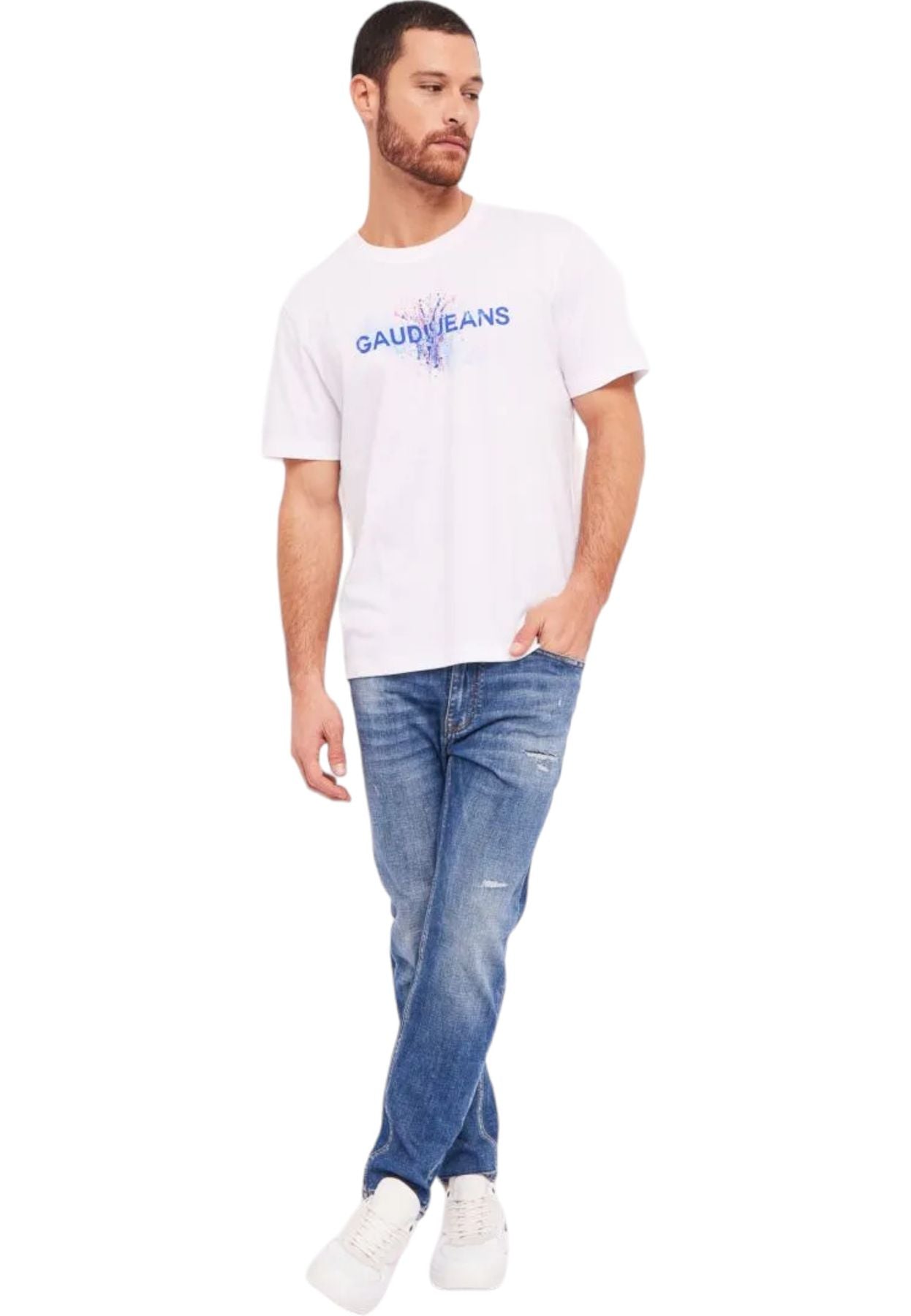 T-Shirt Manica Corta Uomo Gaudi Con Logo 411GU64016