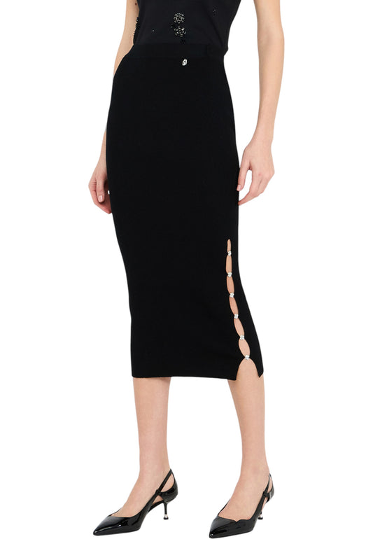 Gonna Midi Donna Liu Jo In Maglia  MF5034MS99E