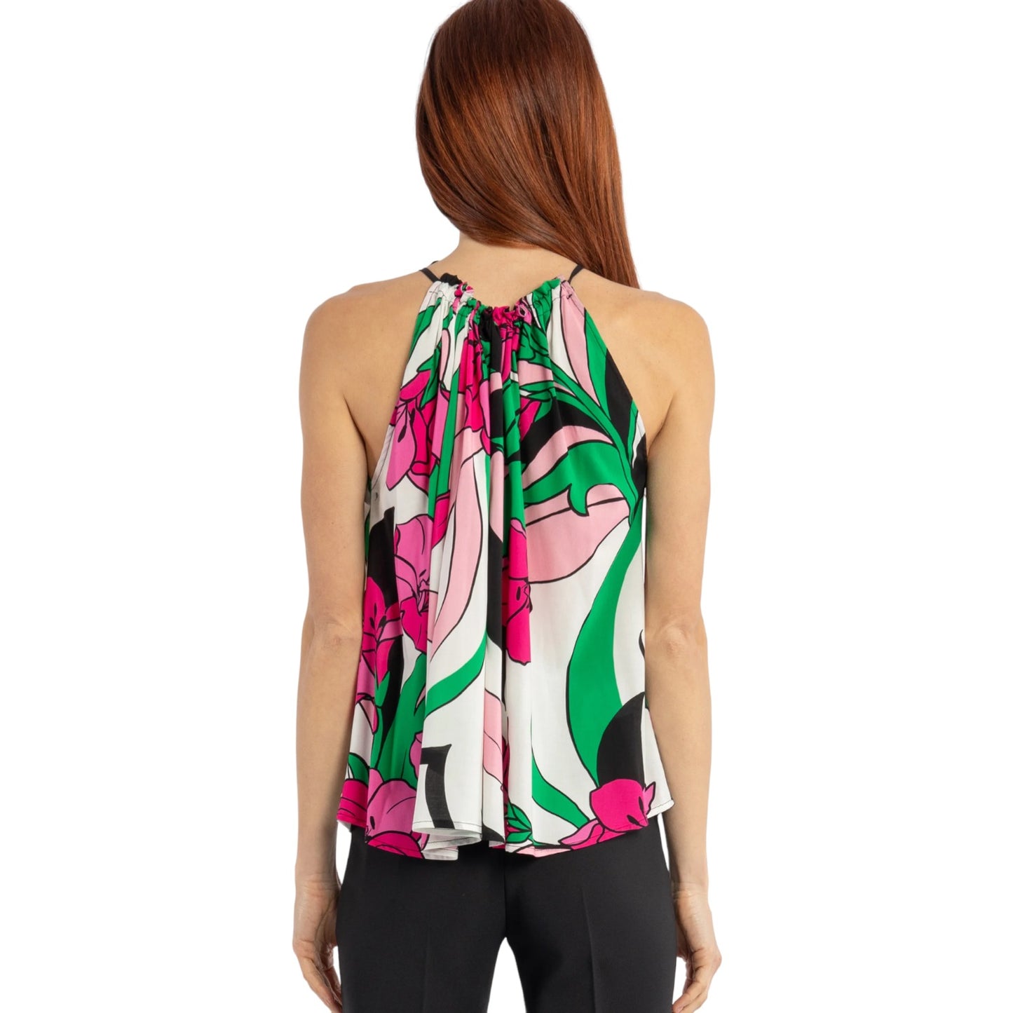 Top Donna Pinko Tenuto Tela Fluida Stampa 100919A0TO