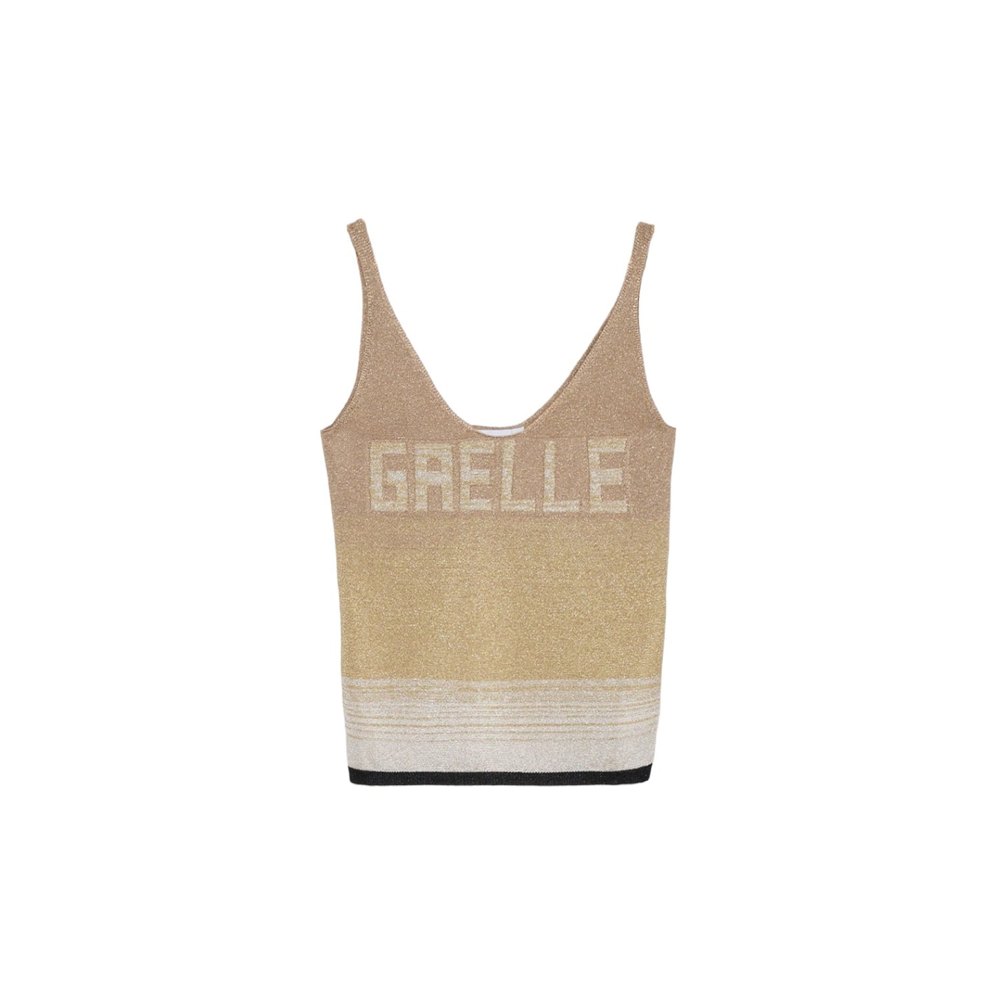 Top Donna Gaelle In Maglieria Lurex Con Logo Ad Intarsio GBDP16655