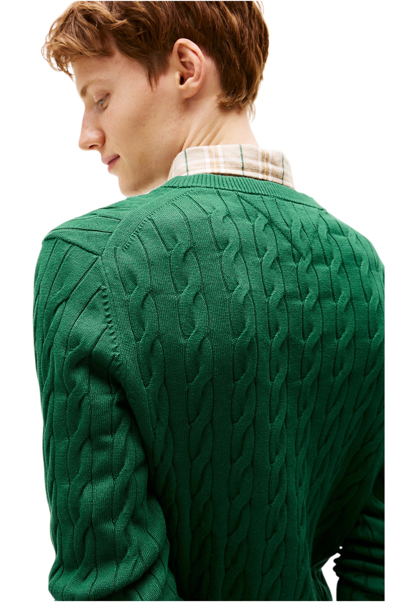 Maglione A Girocollo Uomo Tommy Hilfiger  Classic Cotton Cable MW0MW33132