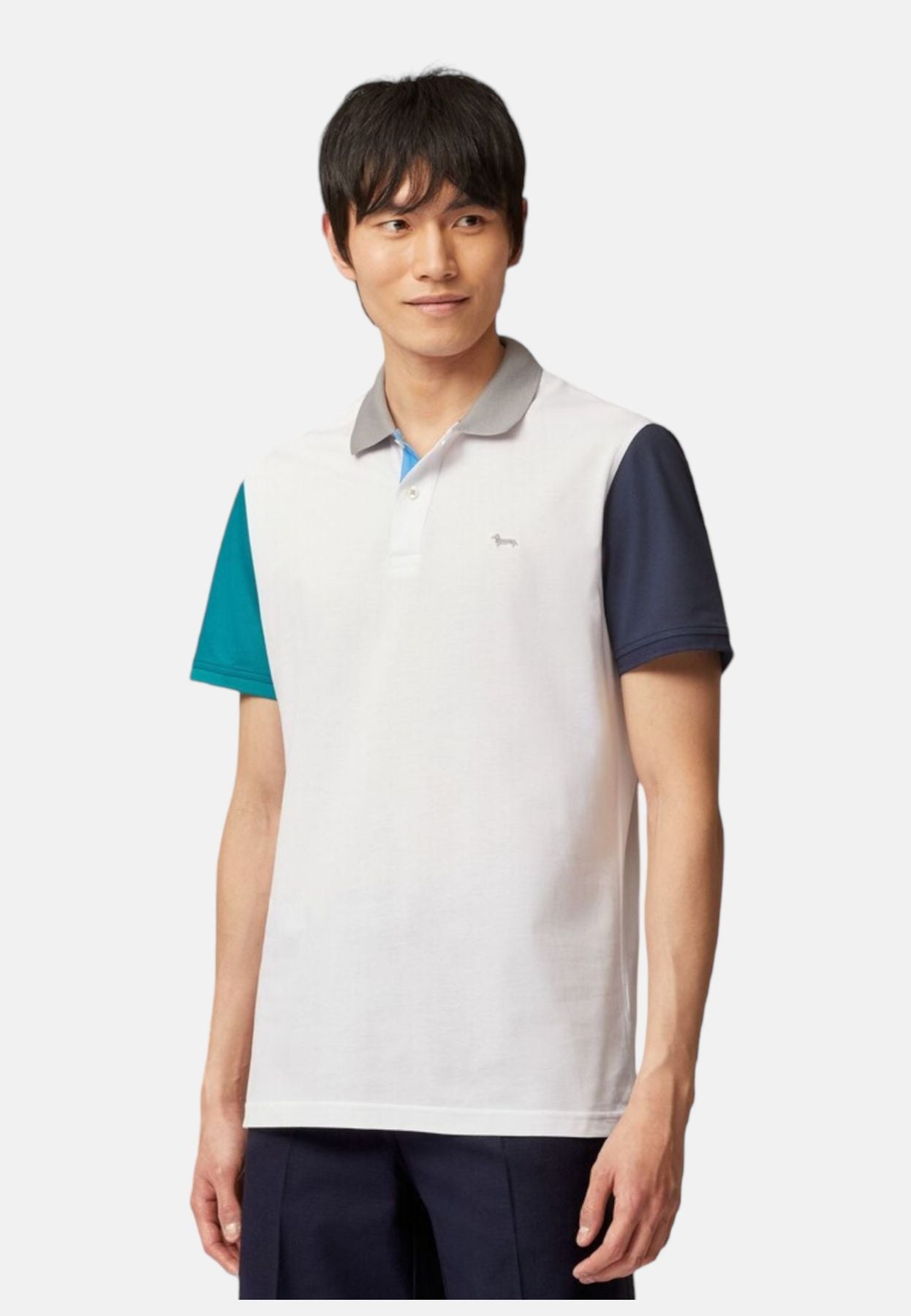 Polo Manica Corta Uomo Harmont & Blaine Color Block LRJ351021215