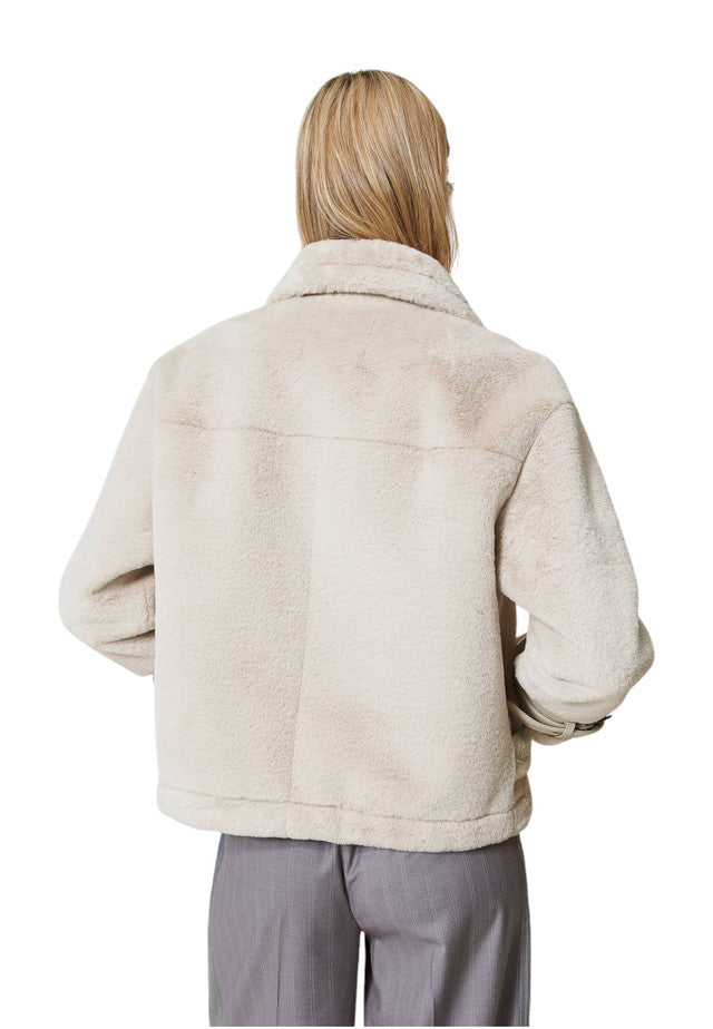 Giacca Invernale Donna Twinset In Faux Fur Soft 242TP2380