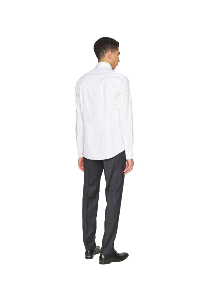 Camicia Manica lunga Uomo Calvin klein Poplin Stretch Slim K10K108229