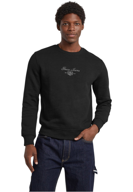 Felpa A Girocollo Uomo Guess  Gj Slim Script M5BQ35K9V31